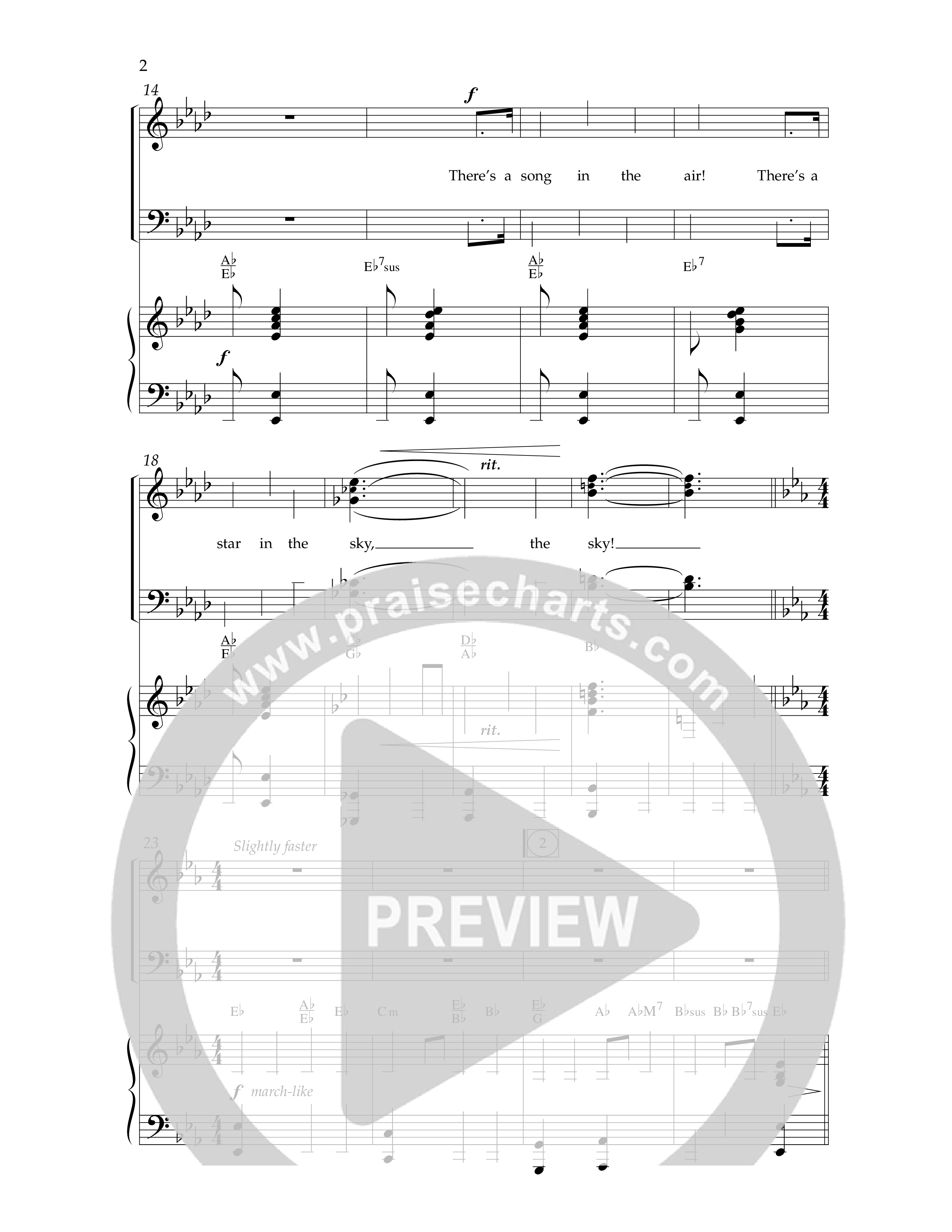 A Song In The Air (10 Song Choral Collection) Song 1 (Piano SATB) (Lifeway Choral)