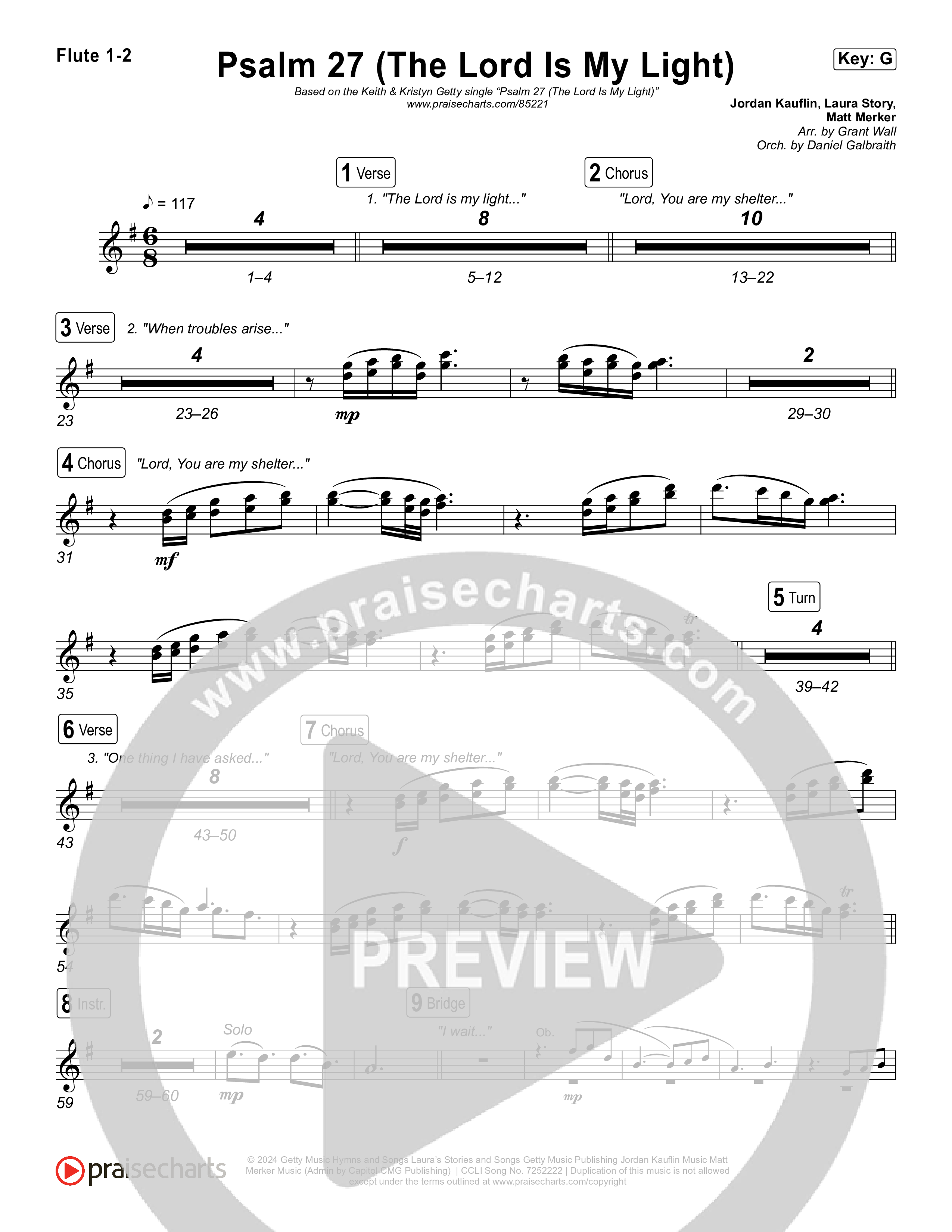 Psalm 27 (The Lord Is My Light) Wind Pack (Keith & Kristyn Getty / Jordan Kauflin / Laura Story / Sing!)