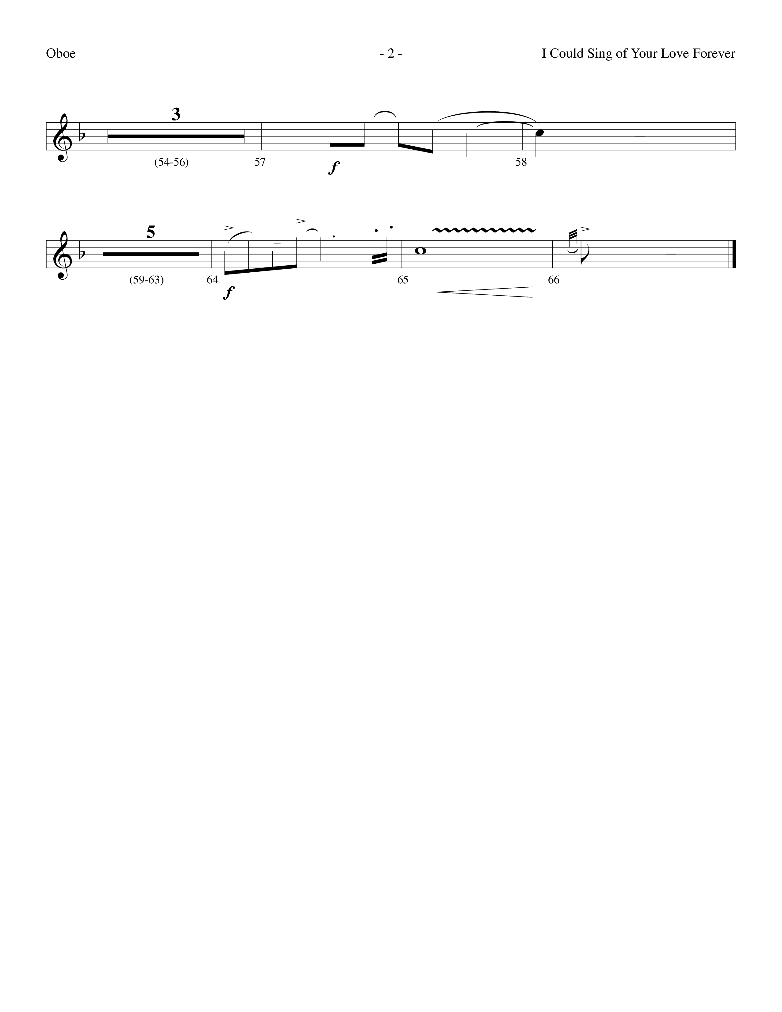 I Could Sing Of Your Love Forever (with O Come All Ye Faithful) (Choral Anthem SATB) Oboe (Lifeway Choral / Arr. Dennis Allen)