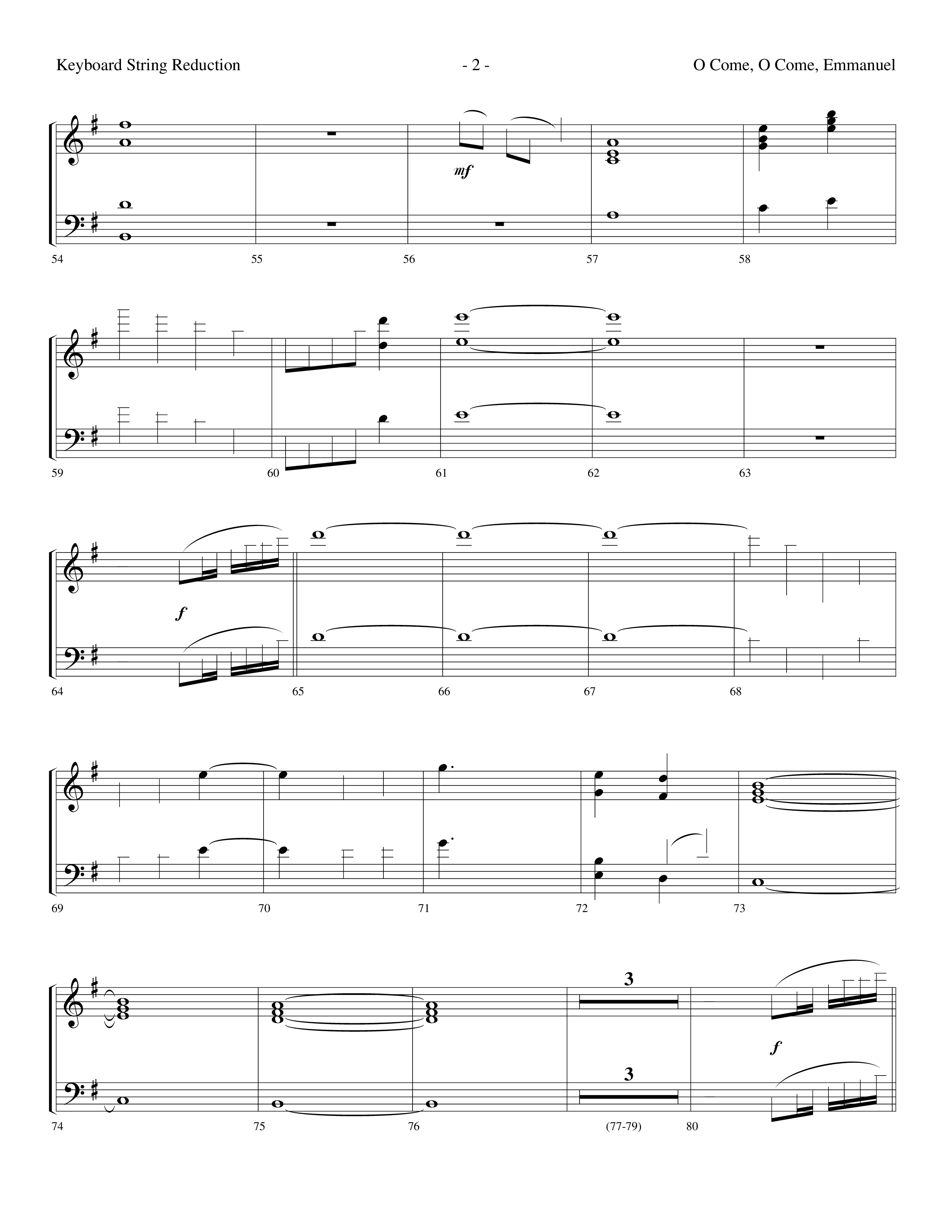 O Come O Come Emmanuel (Choral Anthem SATB) String Reduction (Lifeway Worship / Arr. Dennis Allen)