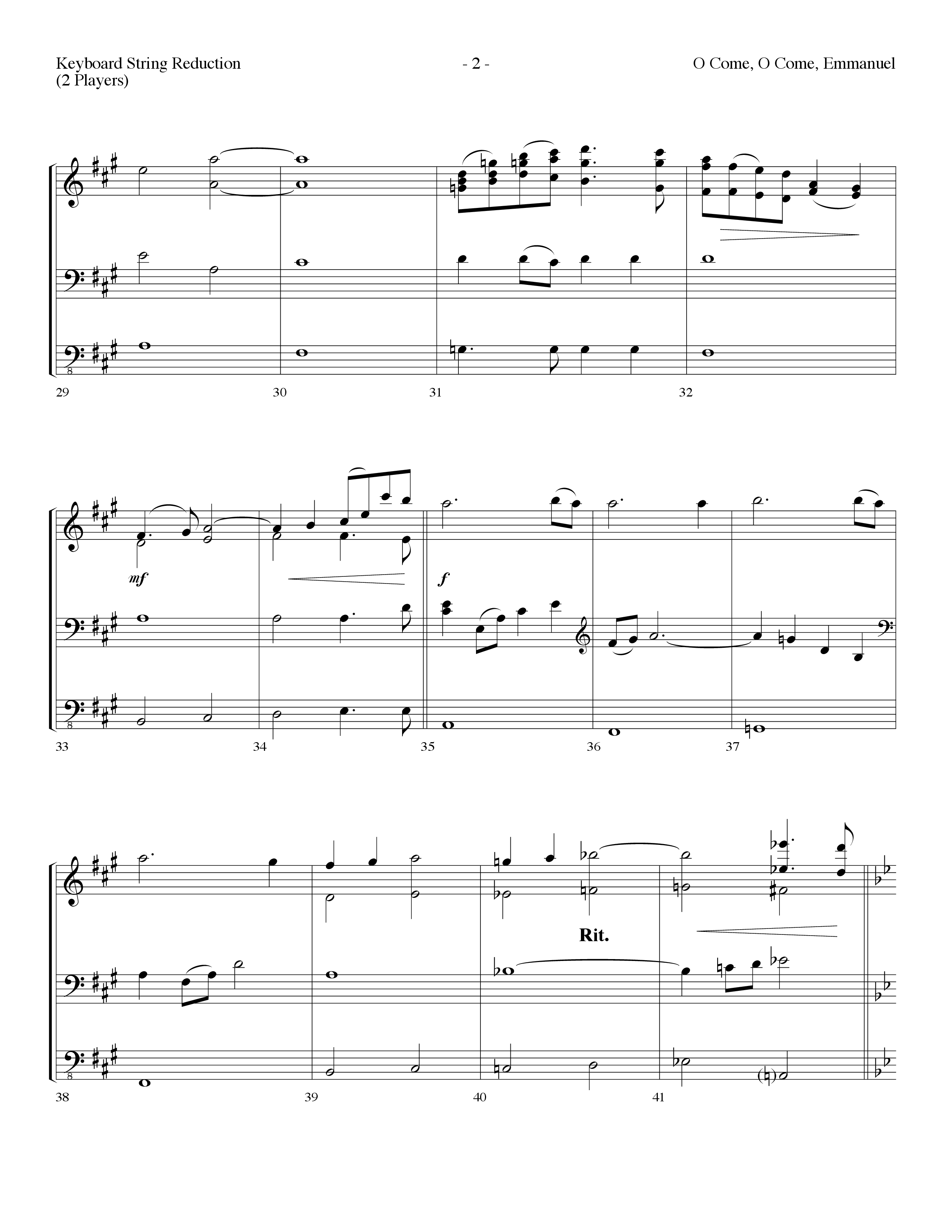 O Come O Come Emmanuel (Choral Anthem SATB) String Reduction (Lifeway Choral / Arr. Dennis Allen)