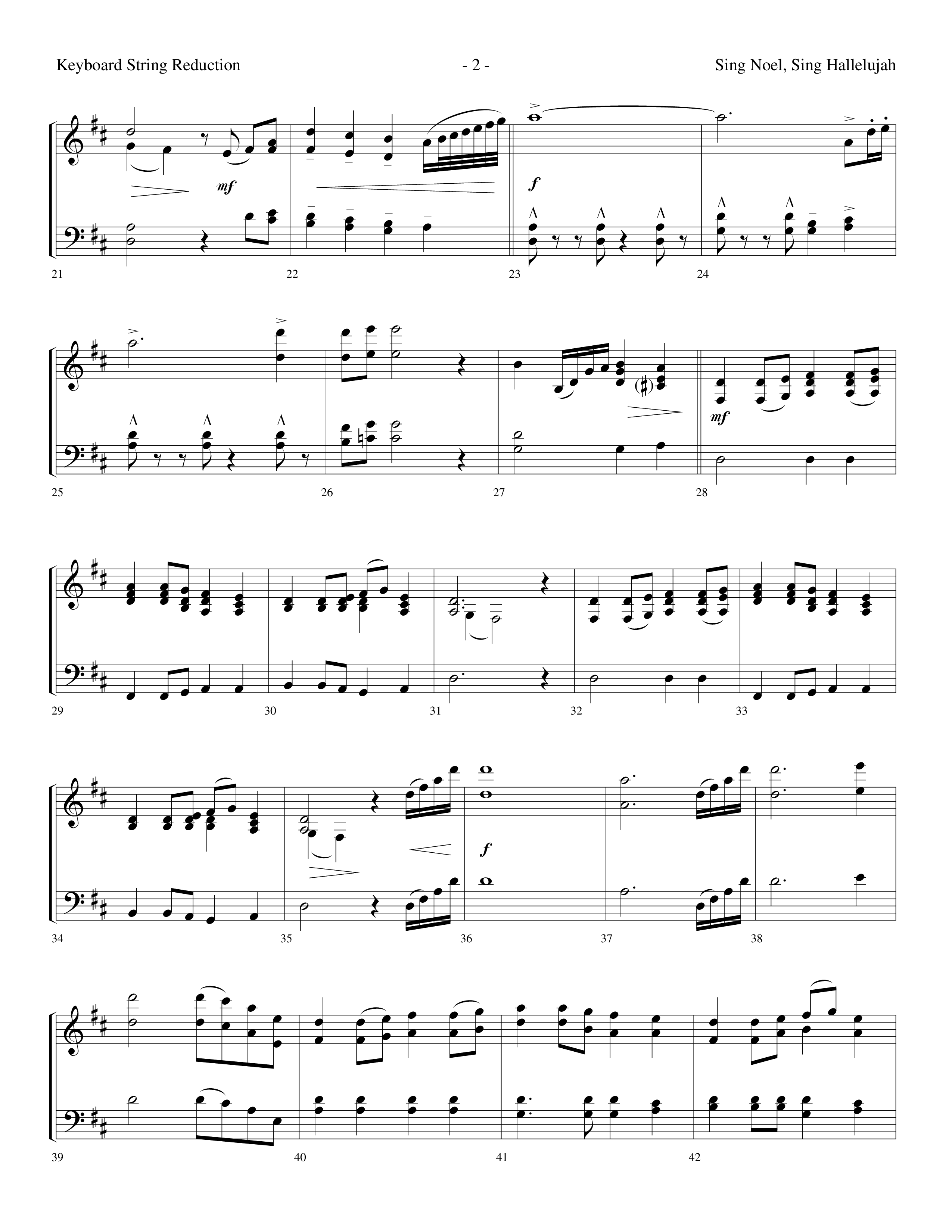 Sing Noel Sing Hallelujah (Choral Anthem SATB) String Reduction (Lifeway Choral / Arr. Dennis Allen)