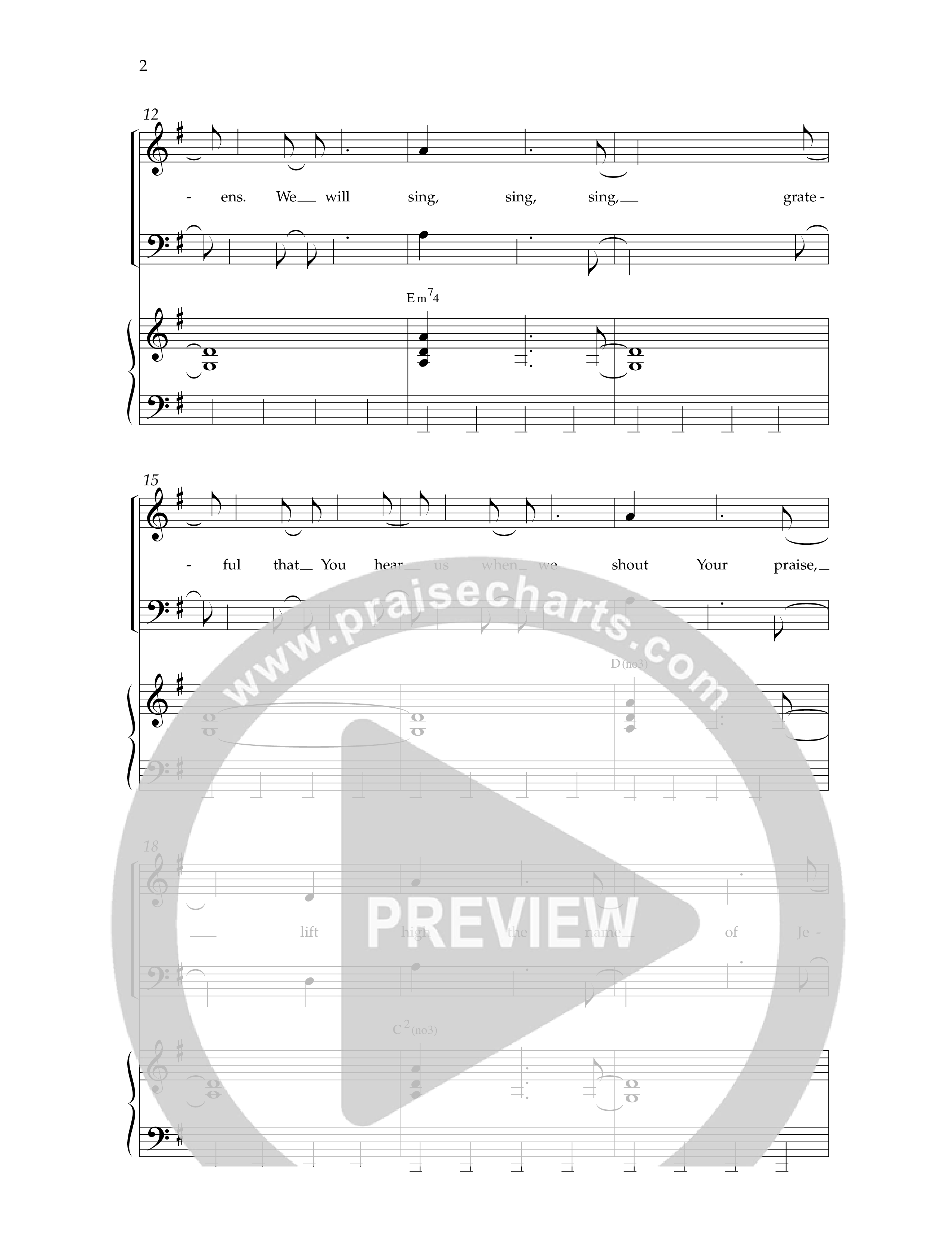 Sing Sing Sing (Choral Anthem SATB) Anthem (SATB/Piano) (Lifeway Choral / Arr. Dennis Allen)