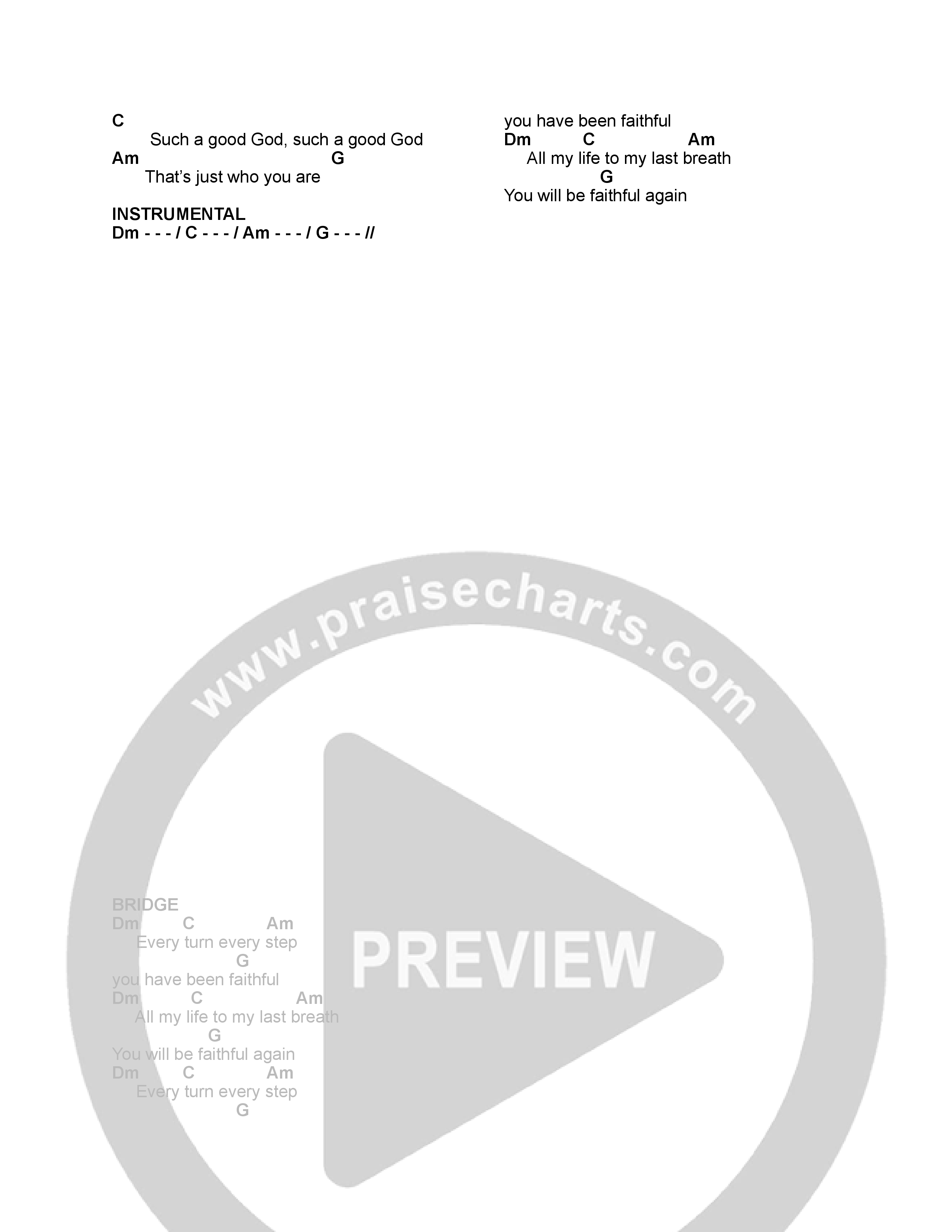 The Lamb Chord Chart (Canyon Hills Worship)