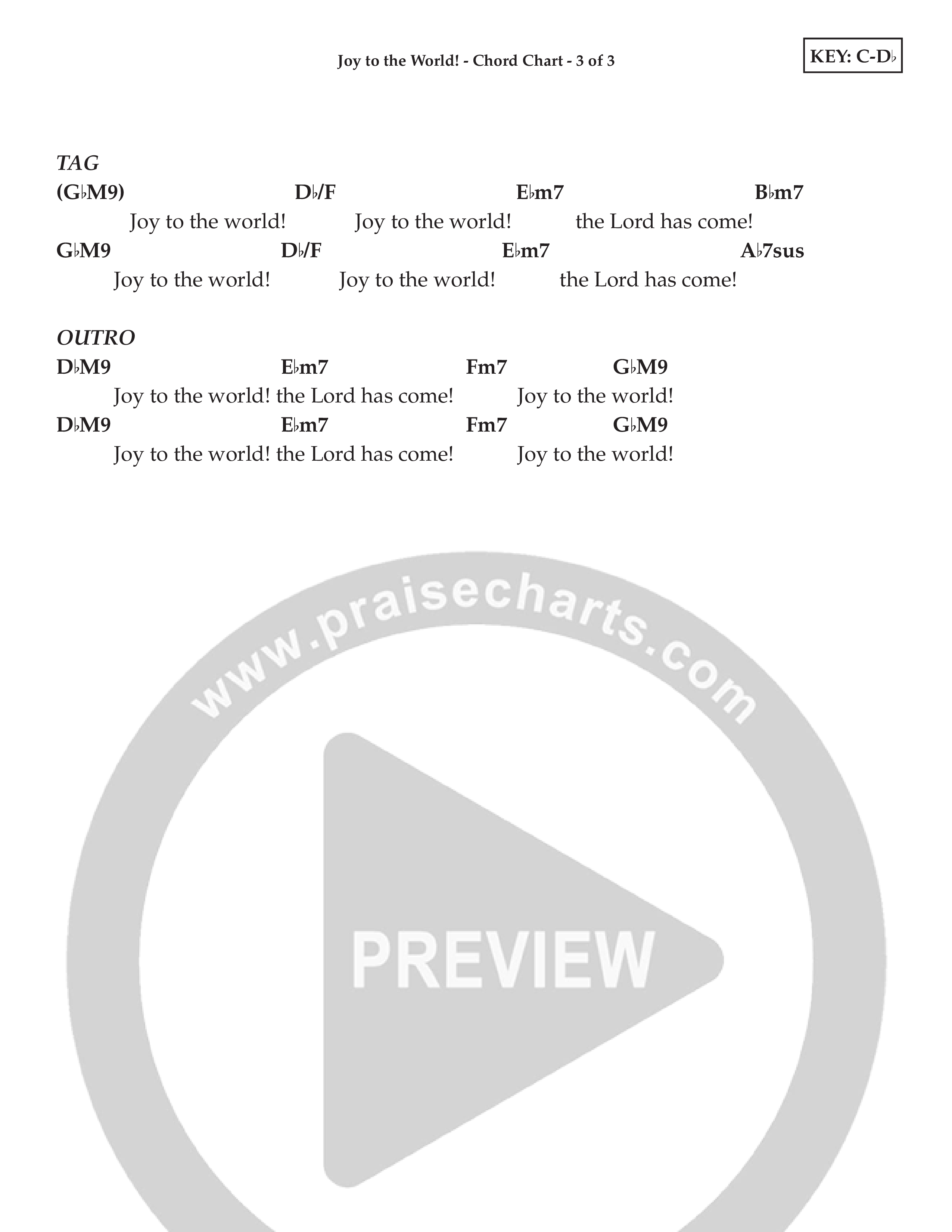Joy To The World (Kids) Chord Chart (Lifeway Choral / Arr. Amanda Singer)