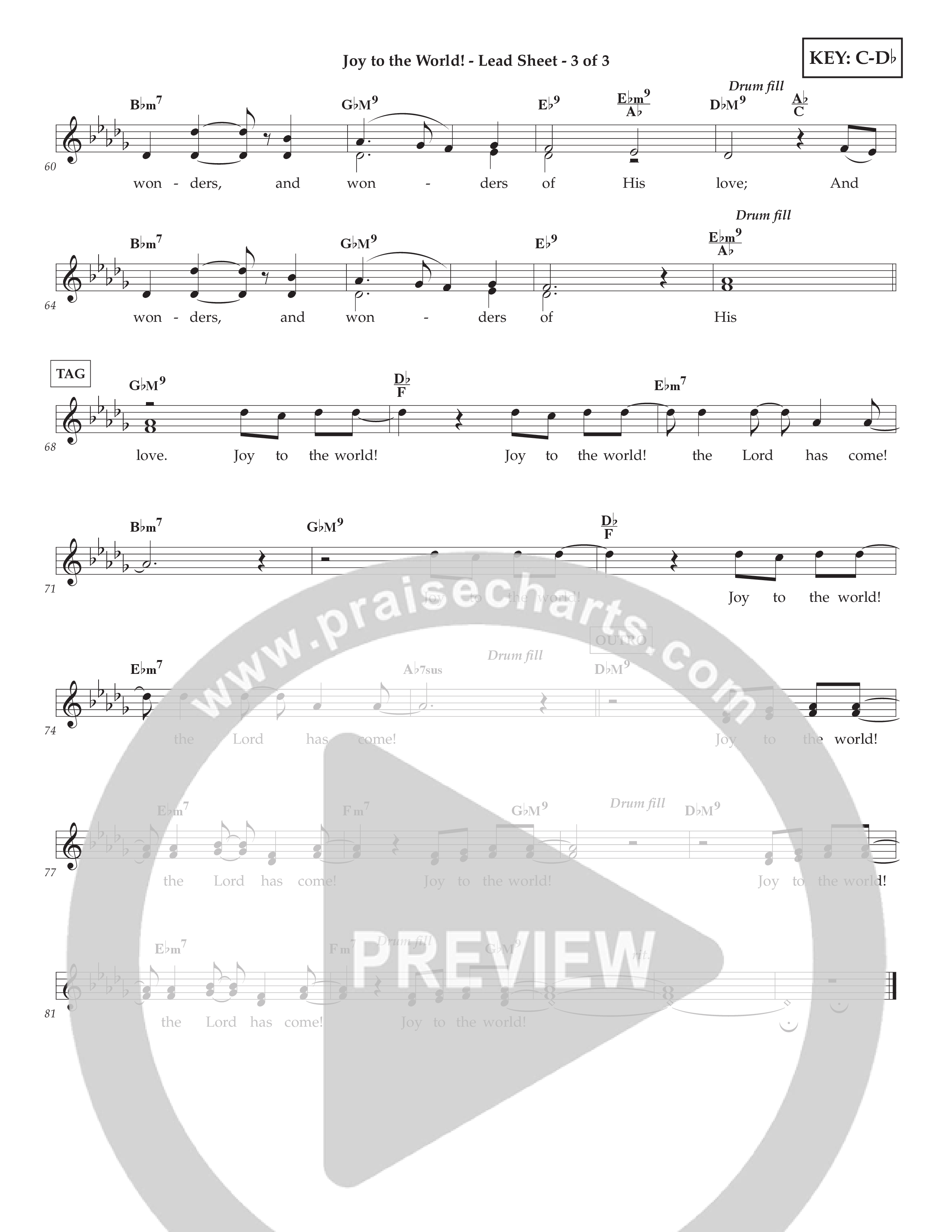 Joy To The World (Kids) Lead Sheet (2-Part) (Lifeway Choral / Arr. Amanda Singer)