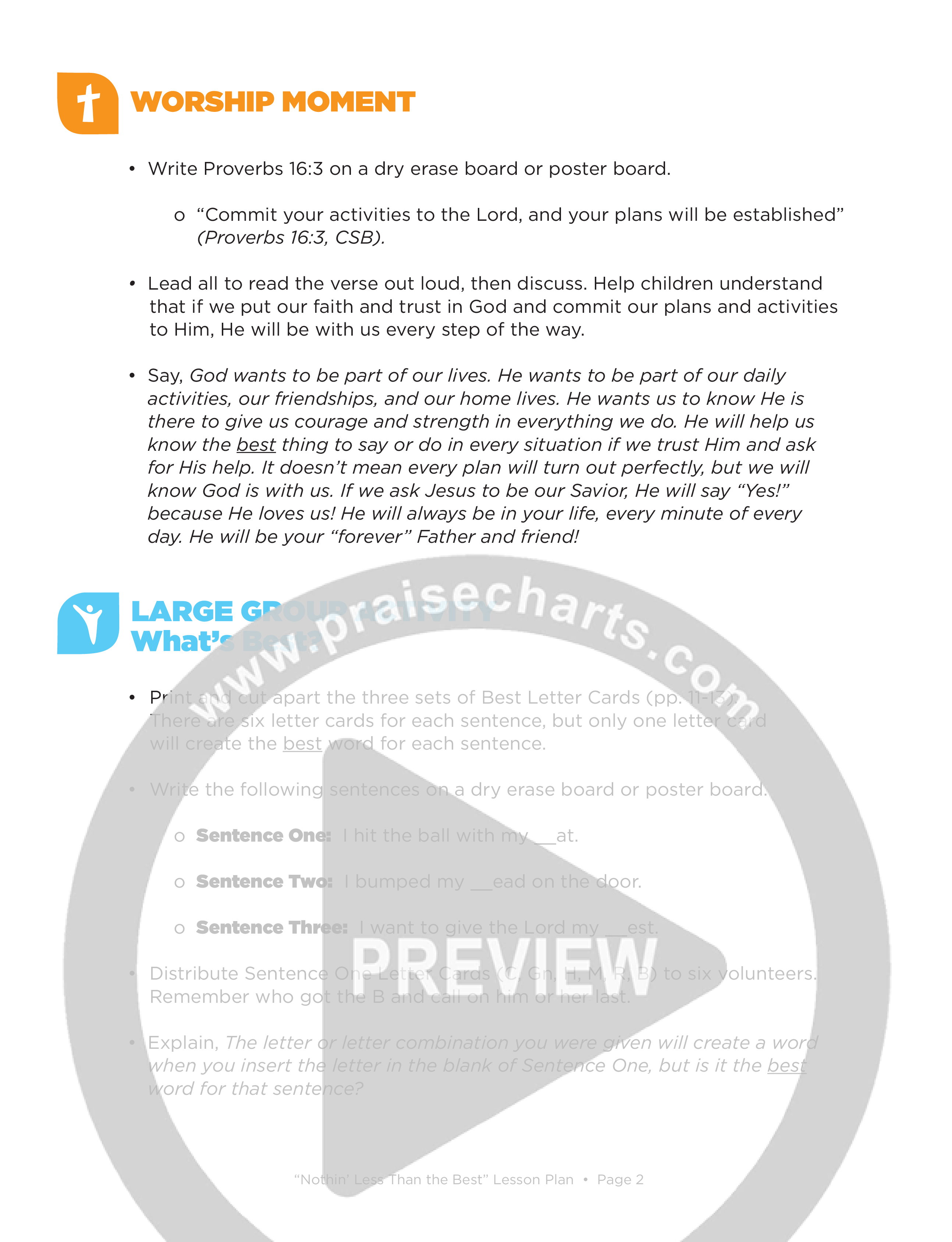 Nothin’ Less Than The Best (Kids) eBook PDF (Lifeway Choral / Arr. Craig Adams)