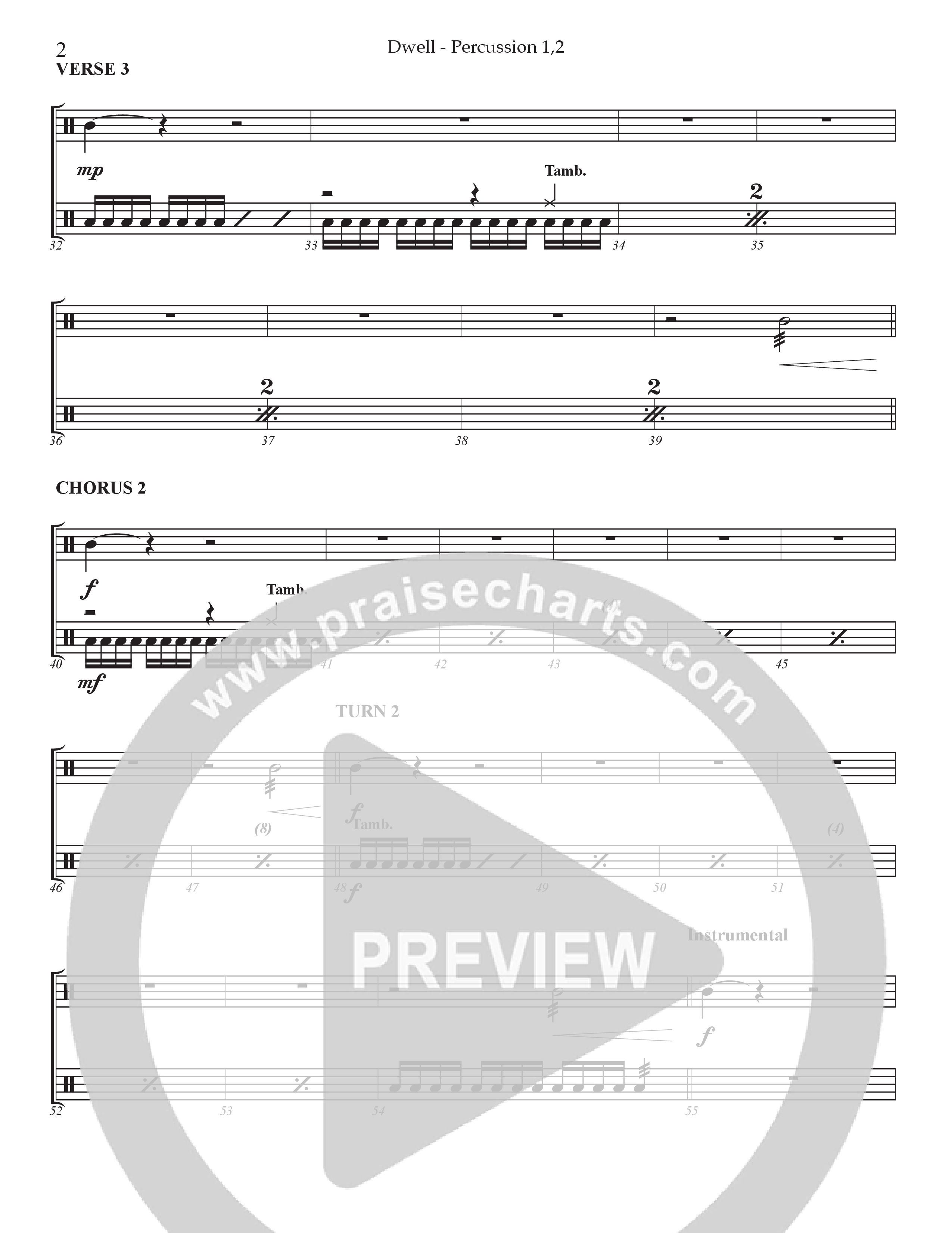 Dwell Percussion 1/2 (Prestonwood Worship / Holly McWilliams / Arr. Dylan McNab / Orch. Johann Acuna)