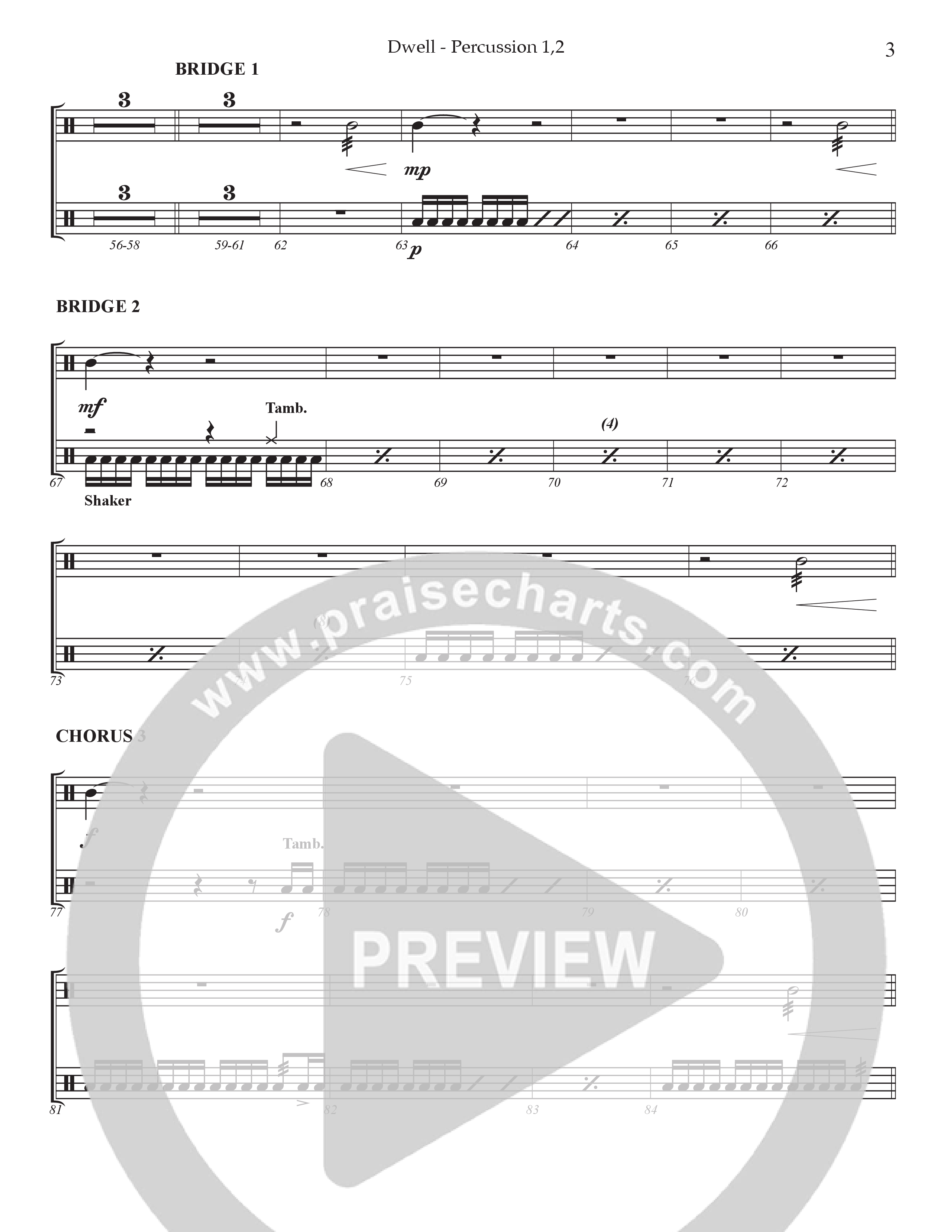 Dwell Percussion 1/2 (Prestonwood Worship / Holly McWilliams / Arr. Dylan McNab / Orch. Johann Acuna)
