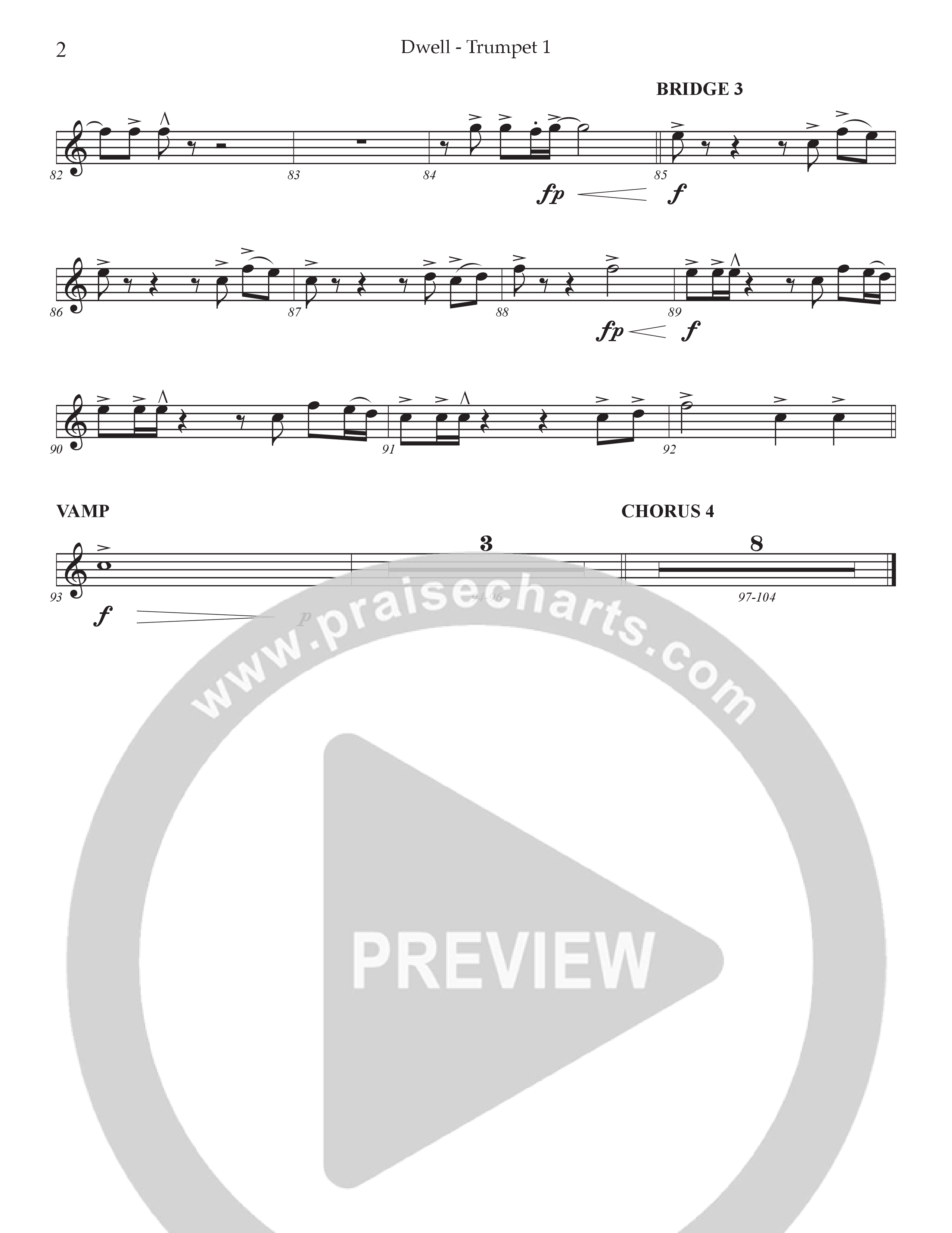Dwell Trumpet 1 (Prestonwood Worship / Holly McWilliams / Arr. Dylan McNab / Orch. Johann Acuna)