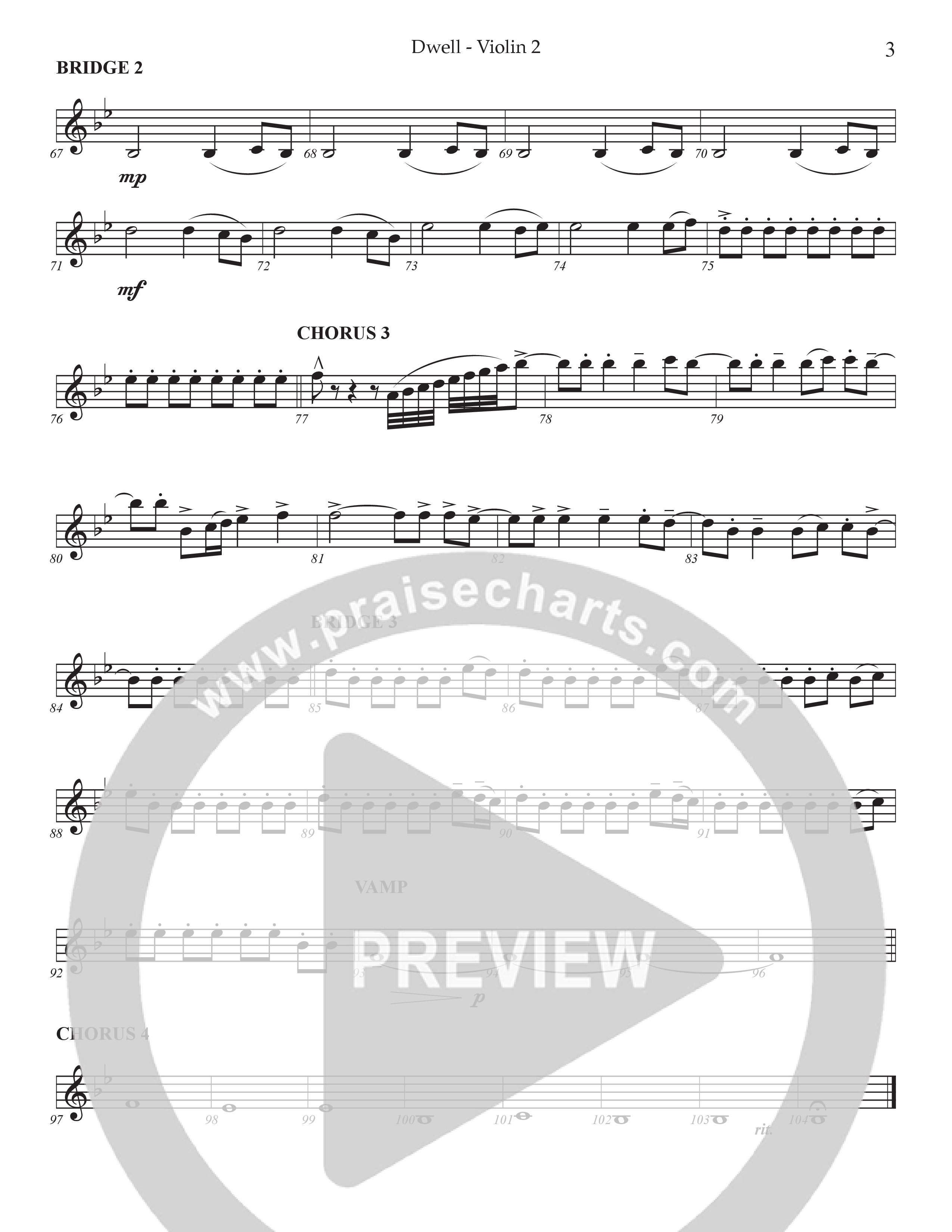 Dwell Violin 2 (Prestonwood Worship / Holly McWilliams / Arr. Dylan McNab / Orch. Johann Acuna)