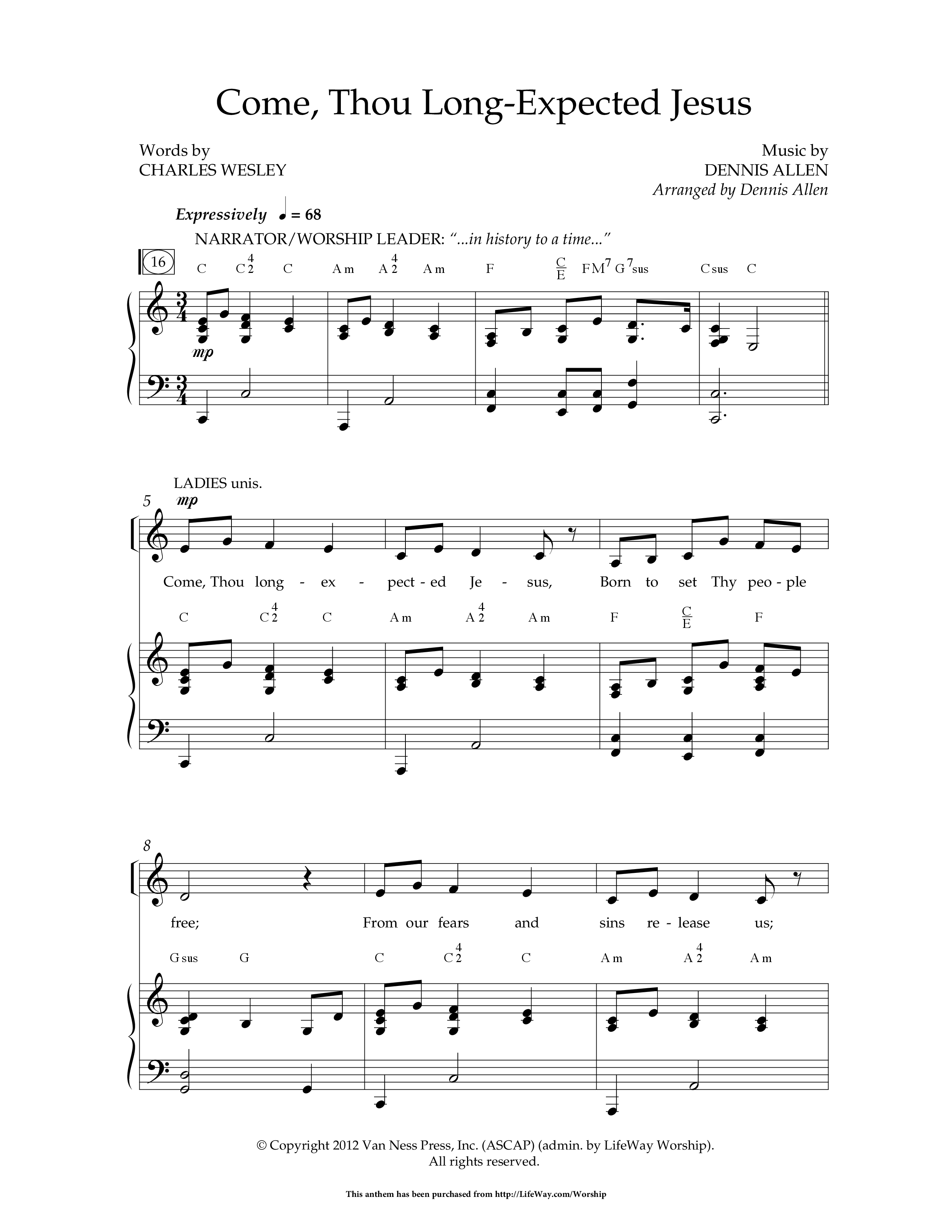 All Is Well (9 Song Choral Collection) Song 3 (Piano SATB) (Lifeway Choral / Arr. Dennis Allen)