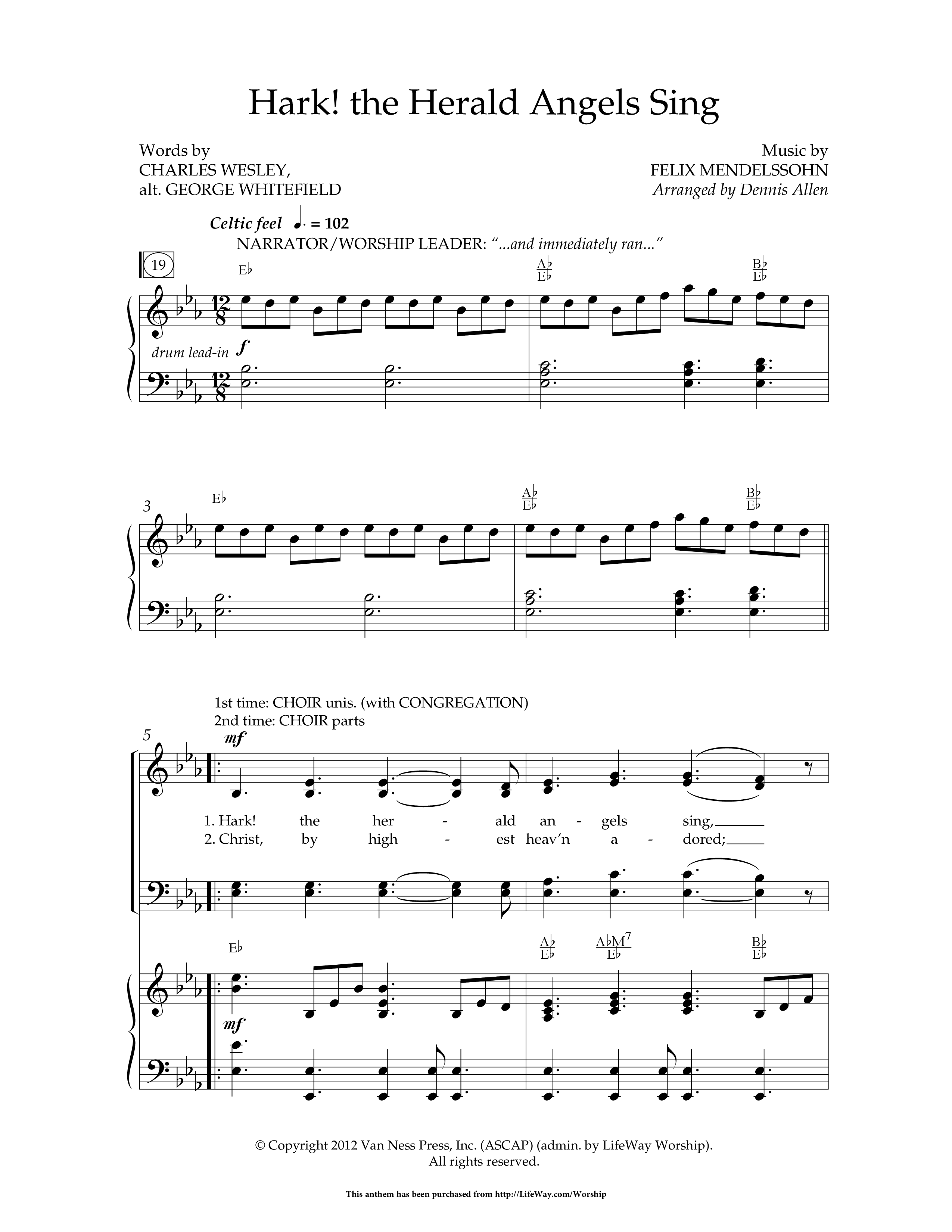 All Is Well (9 Song Choral Collection) Song 4 (Piano SATB) (Lifeway Choral / Arr. Dennis Allen)
