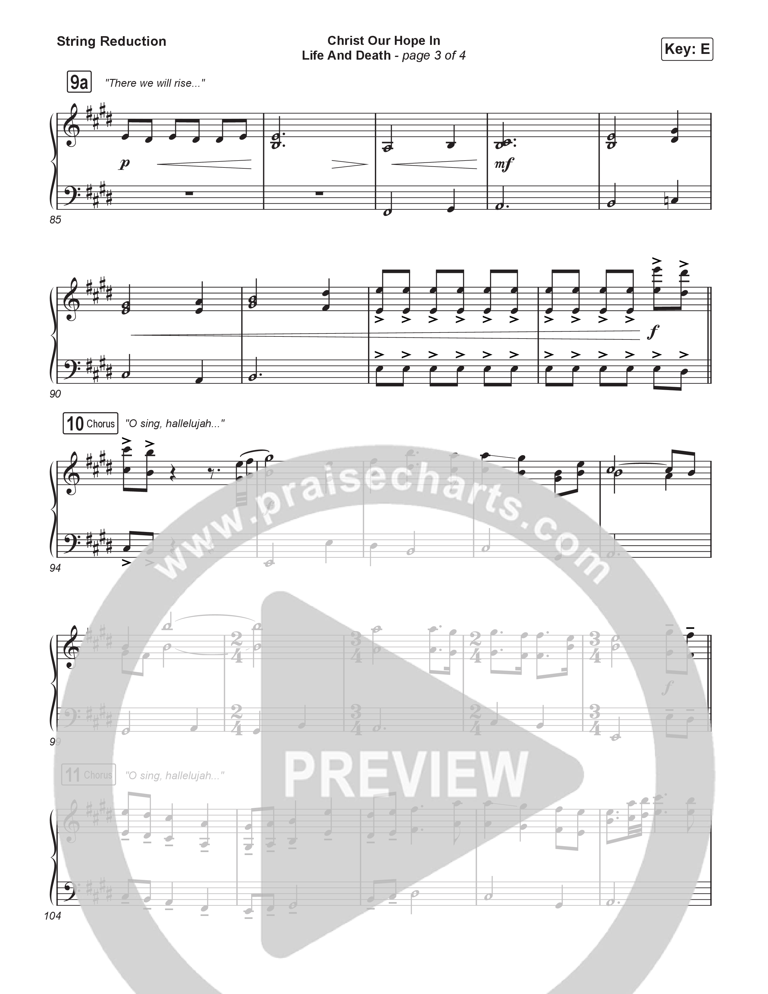 Christ Our Hope In Life And Death (Choral/SATB) String Reduction (Travis Cottrell / Arr. Mason Brown / Orch. Travis Patton)