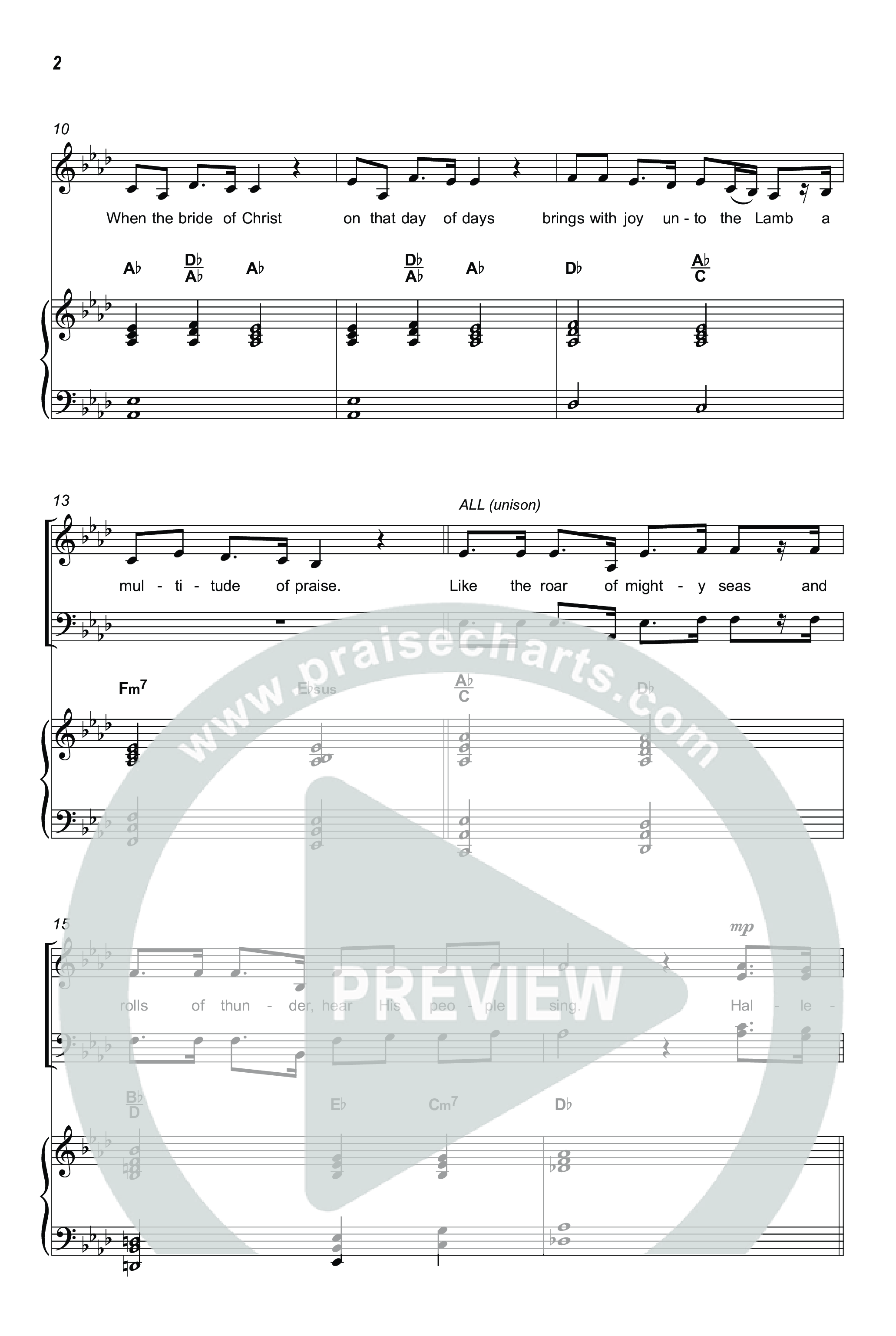 The Lord Almighty Reigns (Choral/SATB) Octavo (SATB & Pno) (Travis Cottrell / Brooke Voland / Arr. Mason Brown)