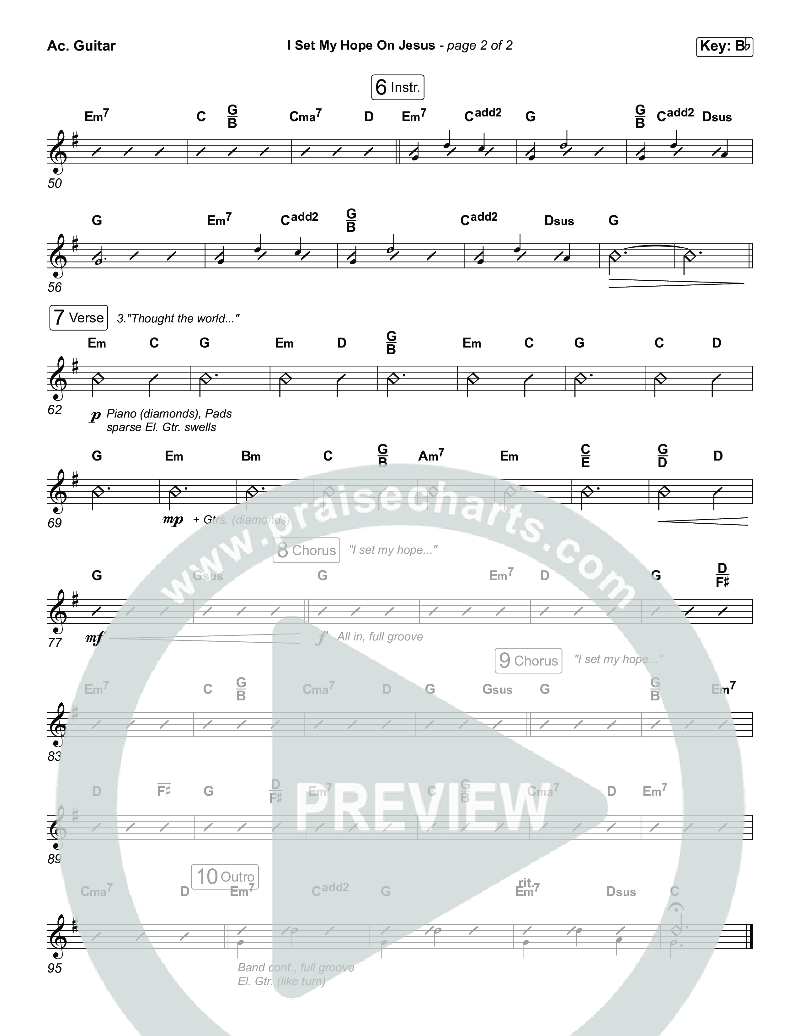I Set My Hope On Jesus (Choral/SATB) Acoustic Guitar (Travis Cottrell / Lily Cottrell / Brooke Voland / Arr. Mason Brown / Orch. Travis Patton)
