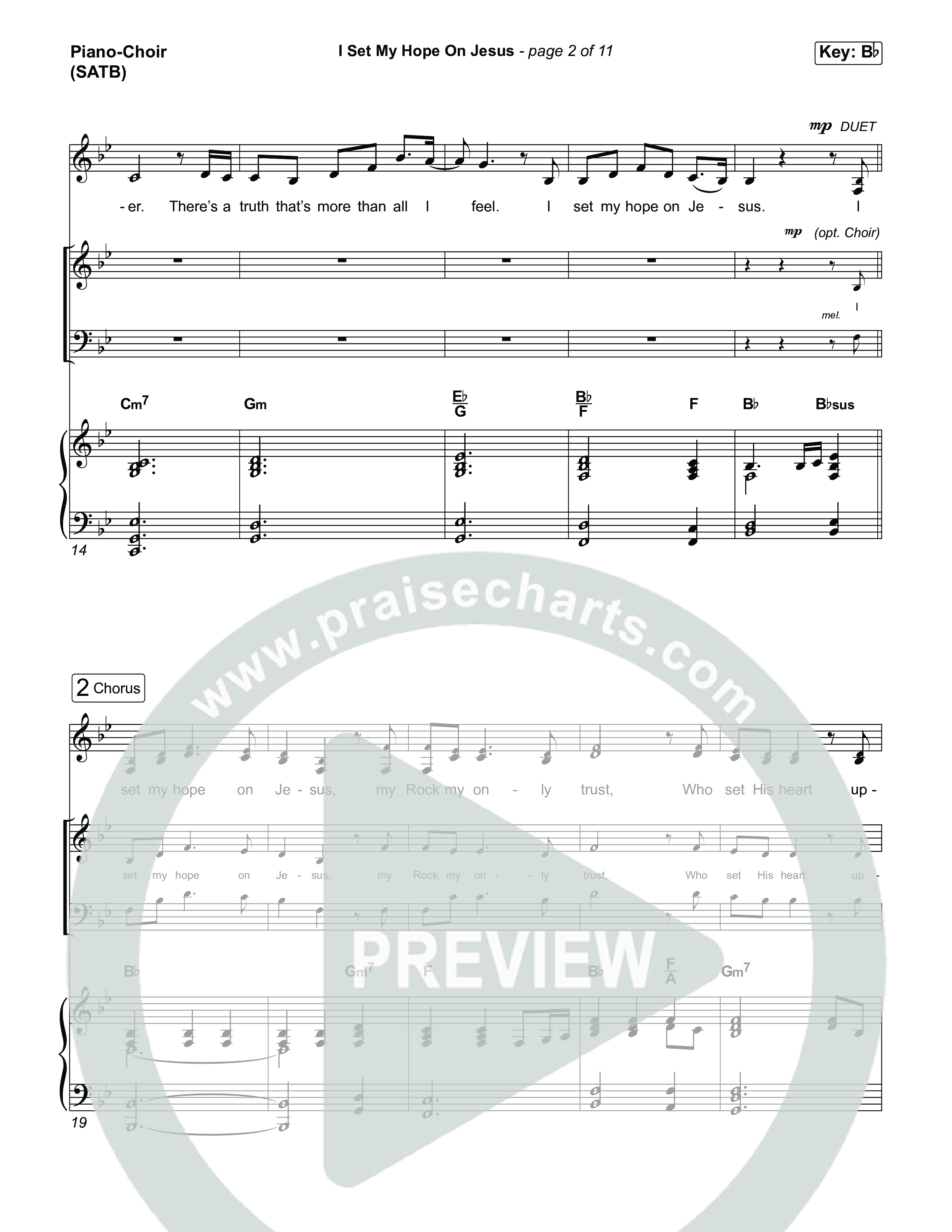 I Set My Hope On Jesus (Choral/SATB) Piano/Vocal (SATB) (Travis Cottrell / Lily Cottrell / Brooke Voland / Arr. Mason Brown / Orch. Travis Patton)