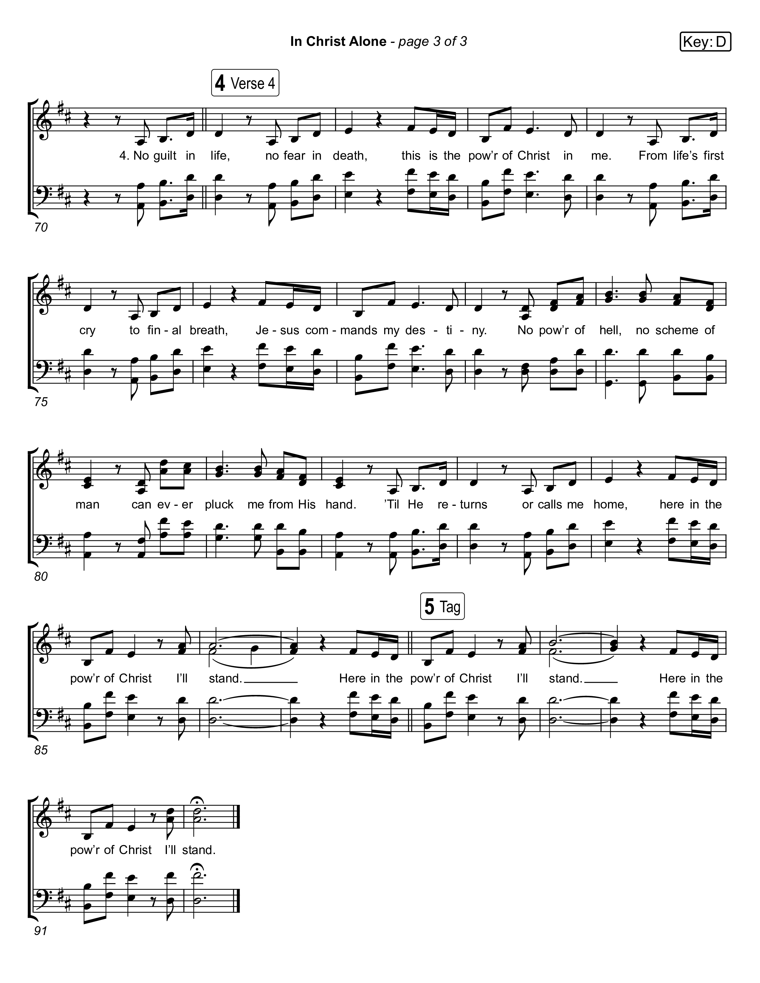 In Christ Alone (Live) Choir Sheet (SATB) (Museum Of The Bible / Indiana Wesleyan University Choir / Arr. Jared Haschek)