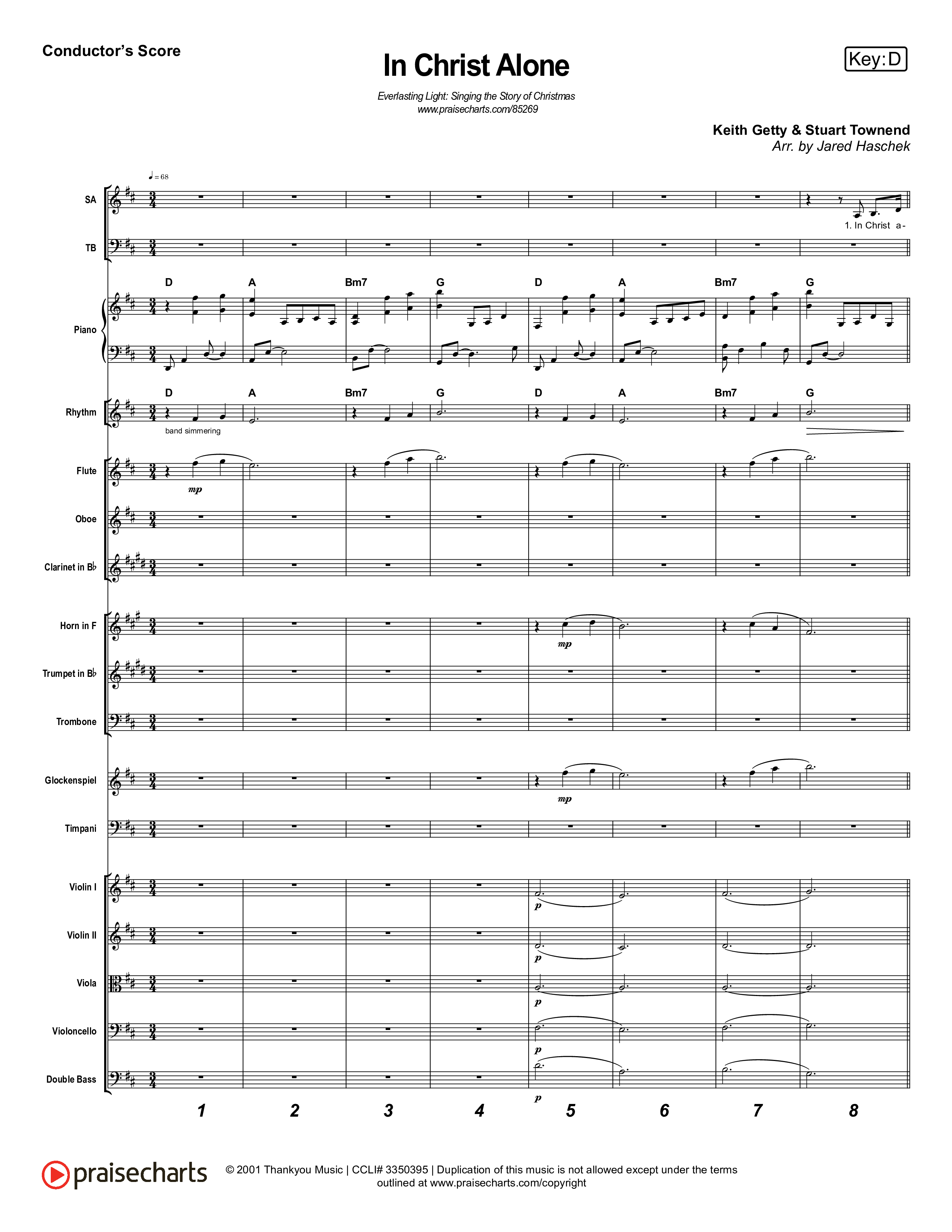 In Christ Alone (Live) Orchestration (Museum Of The Bible / Indiana Wesleyan University Choir / Arr. Jared Haschek)