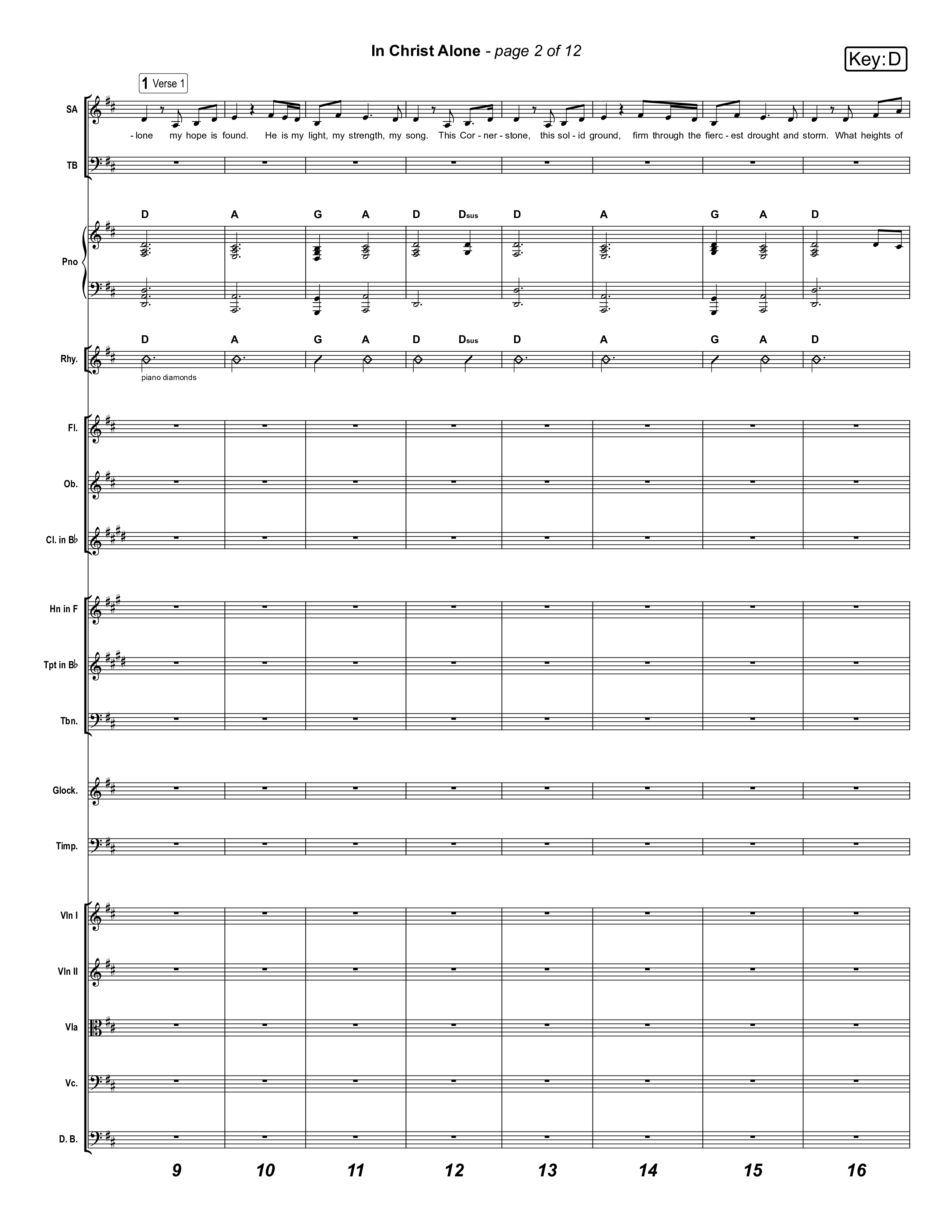 In Christ Alone (Live) Orchestration (Museum Of The Bible / Indiana Wesleyan University Choir / Arr. Jared Haschek)