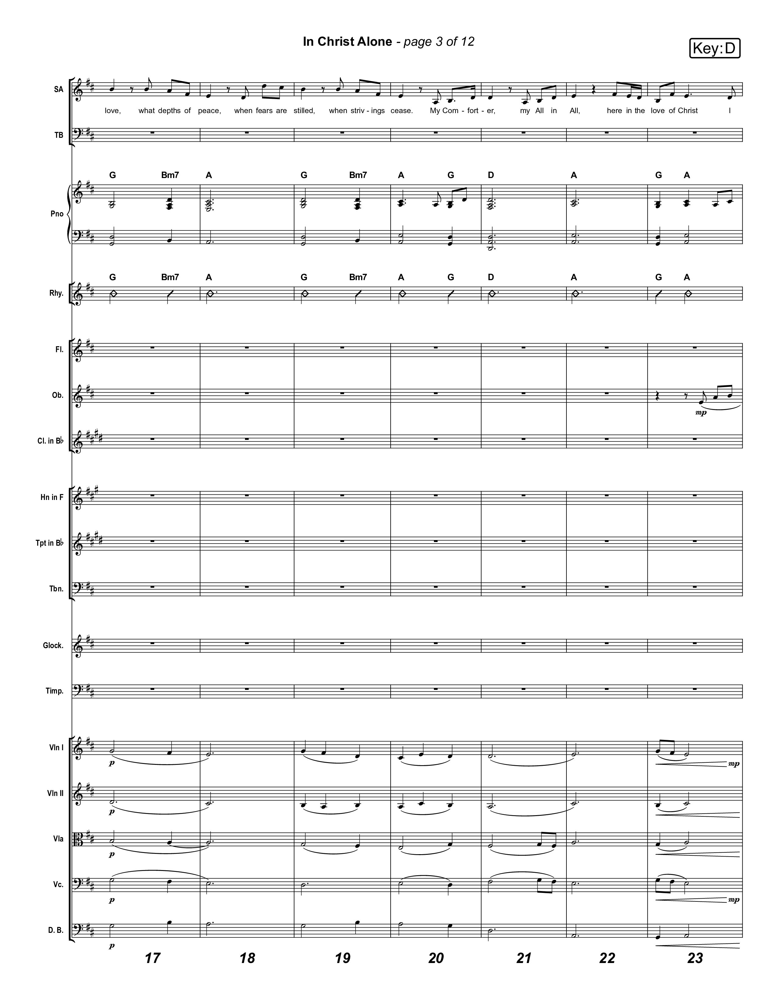 In Christ Alone (Live) Orchestration (Museum Of The Bible / Indiana Wesleyan University Choir / Arr. Jared Haschek)