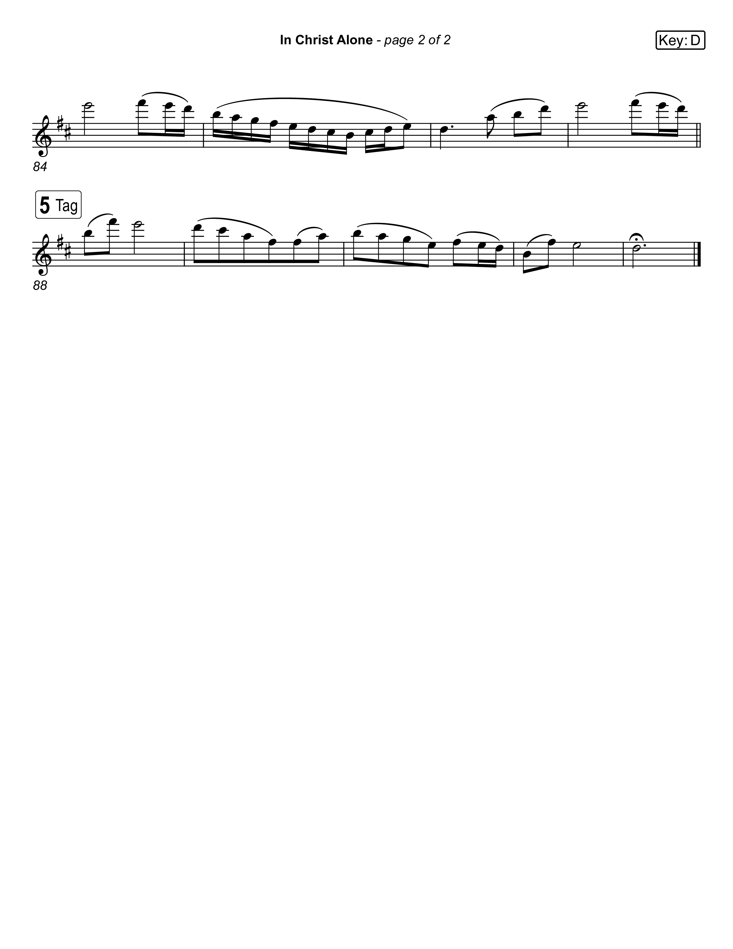 In Christ Alone (Live) Flute 1,2 (Museum Of The Bible / Indiana Wesleyan University Choir / Arr. Jared Haschek)