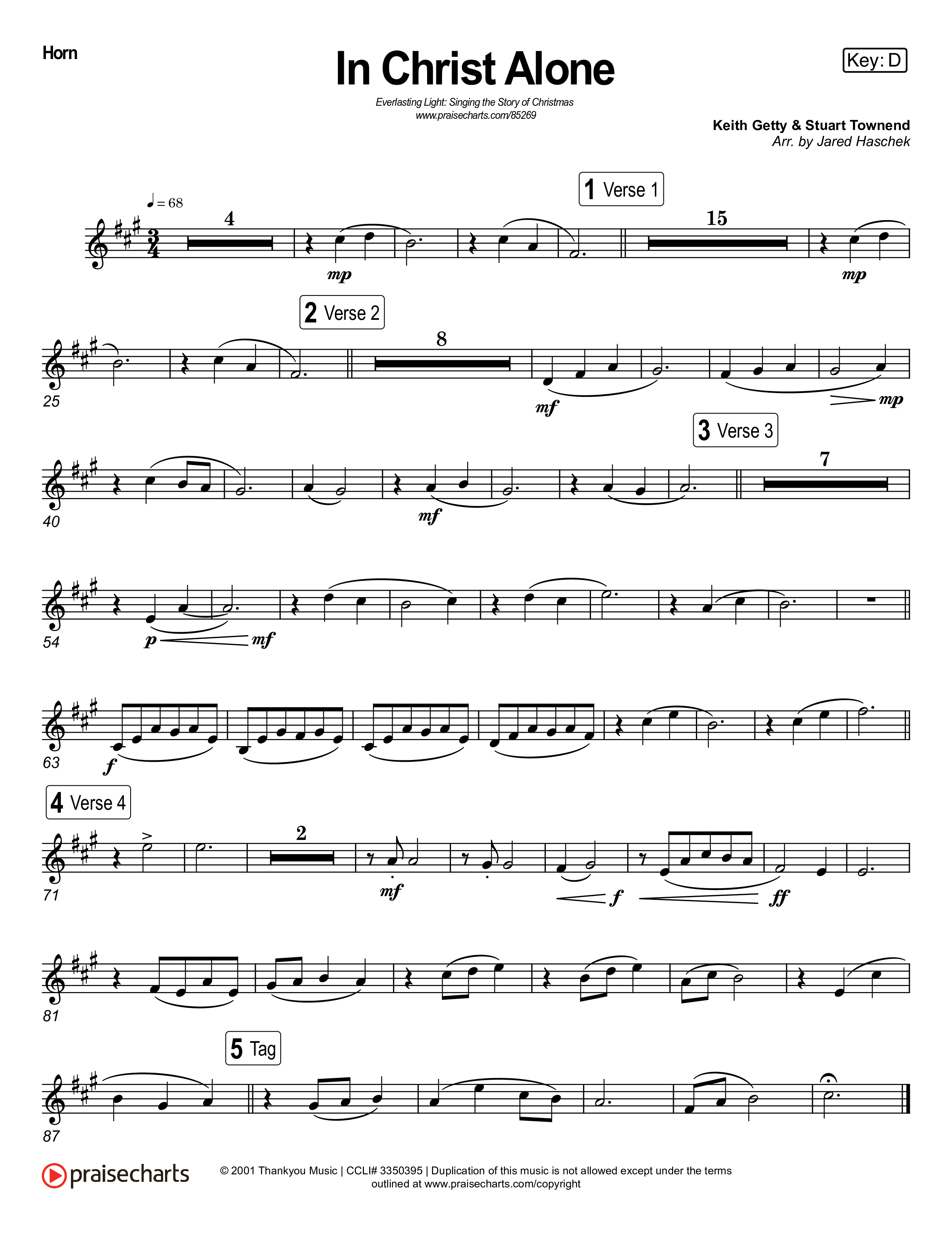 In Christ Alone (Live) Brass Pack (Museum Of The Bible / Indiana Wesleyan University Choir / Arr. Jared Haschek)