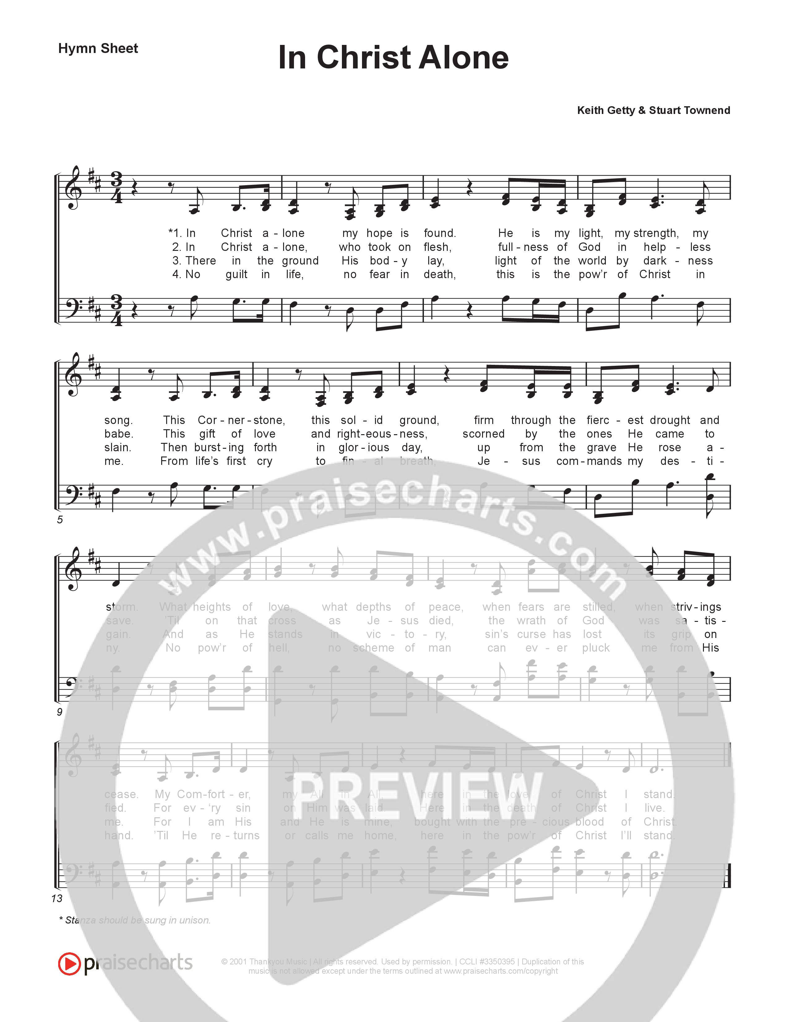 In Christ Alone (Live) Hymn Sheet (SATB) (Museum Of The Bible / Indiana Wesleyan University Choir / Arr. Jared Haschek)