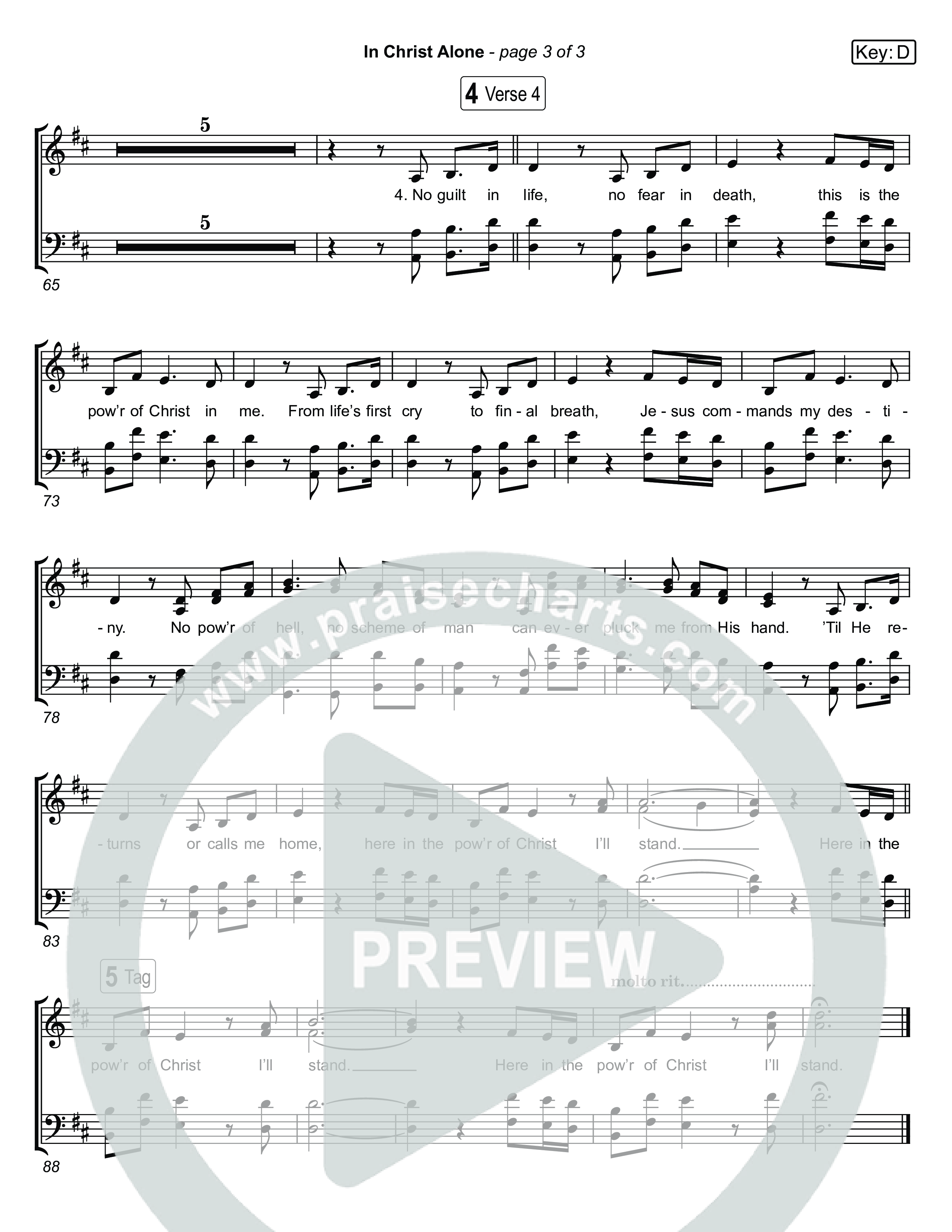 In Christ Alone (Live) Choir Sheet (SATB) (Museum Of The Bible / Indiana Wesleyan University Choir / Arr. Jared Haschek)