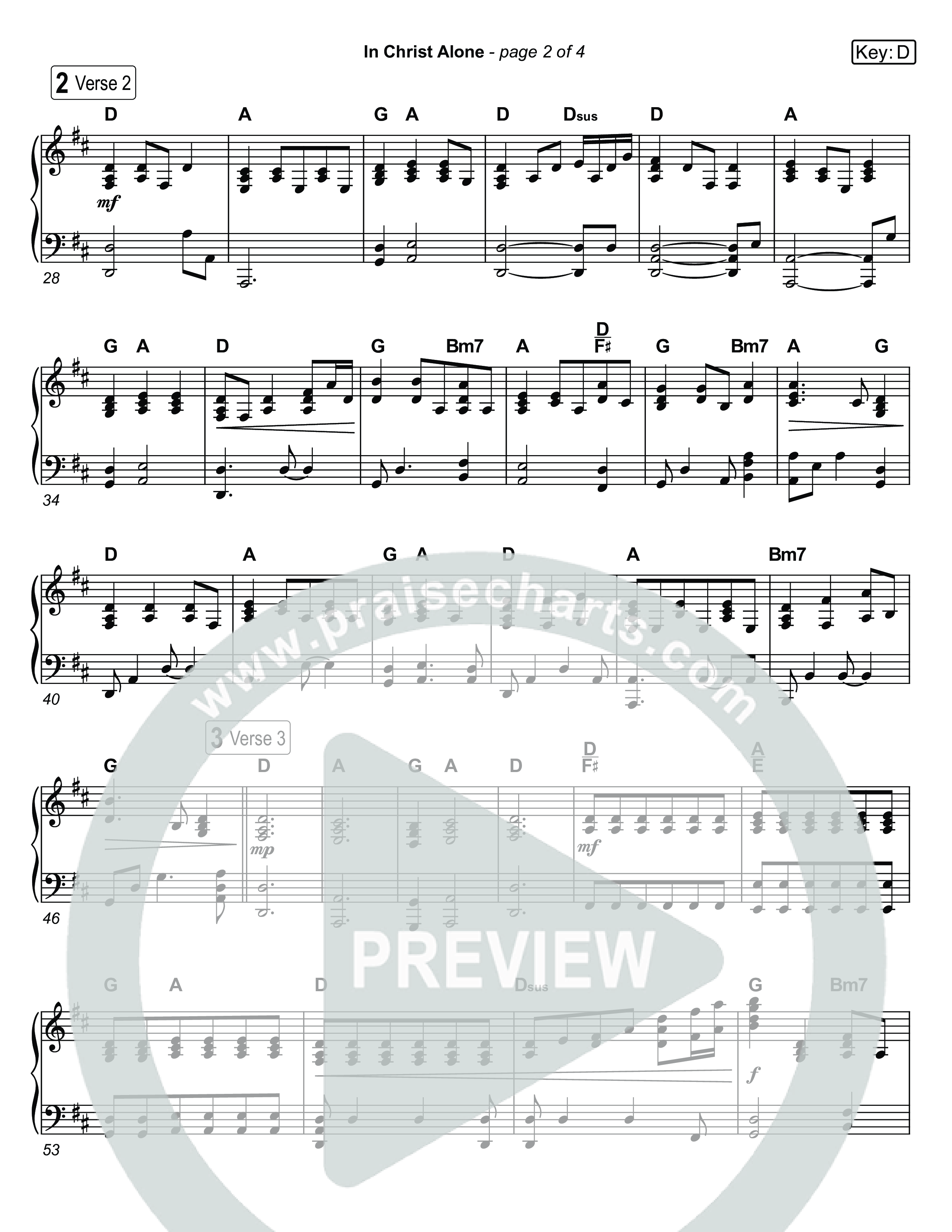 In Christ Alone (Live) Piano Sheet (Museum Of The Bible / Indiana Wesleyan University Choir / Arr. Jared Haschek)