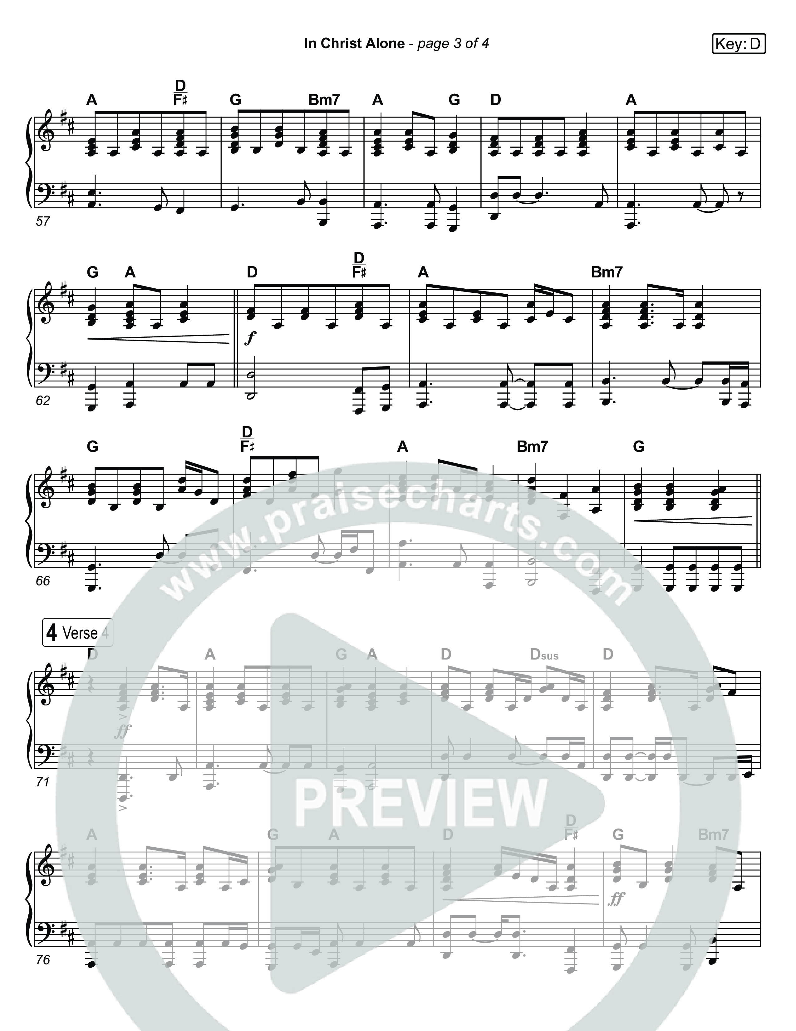 In Christ Alone (Live) Piano Sheet (Museum Of The Bible / Indiana Wesleyan University Choir / Arr. Jared Haschek)