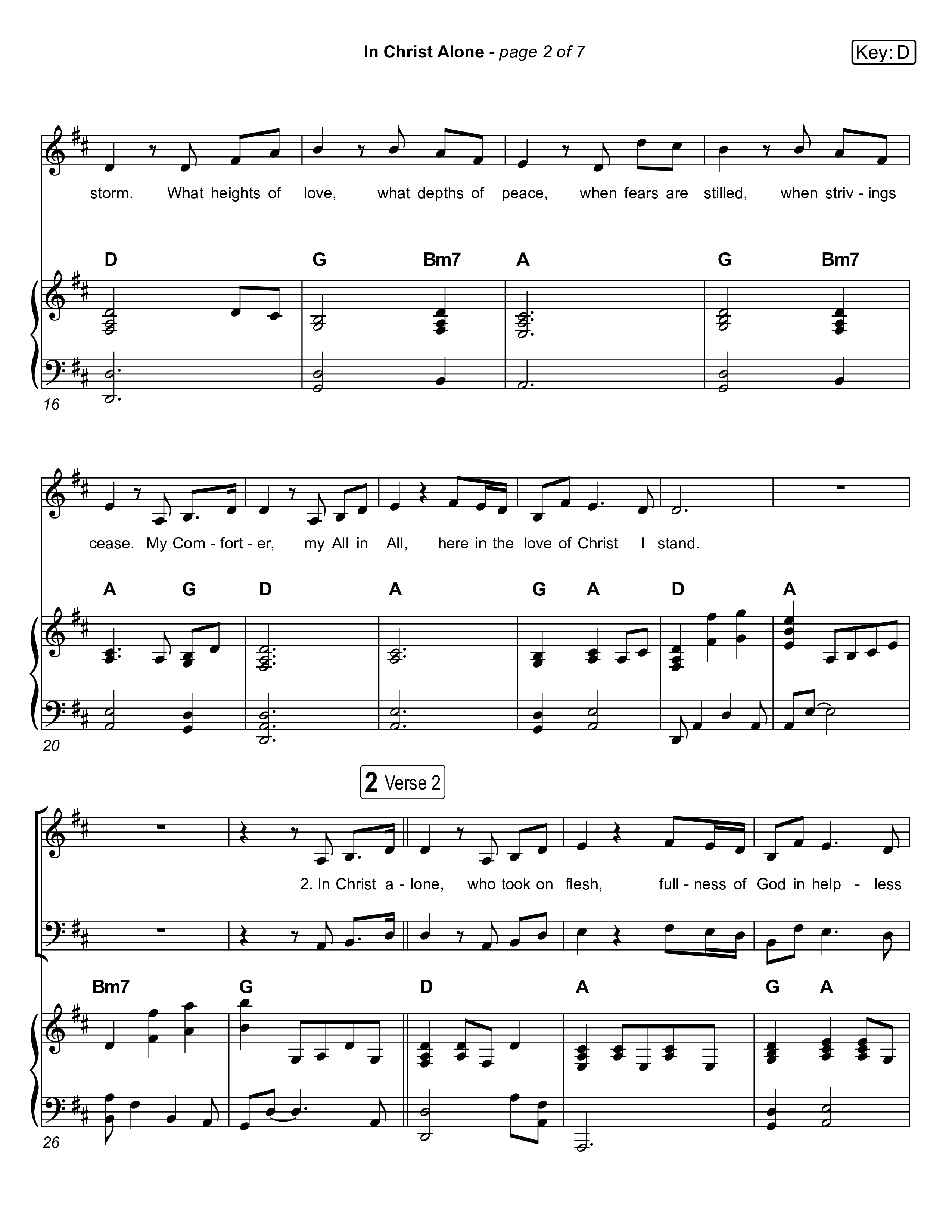 In Christ Alone (Live) Piano/Vocal (SATB) (Museum Of The Bible / Indiana Wesleyan University Choir / Arr. Jared Haschek)