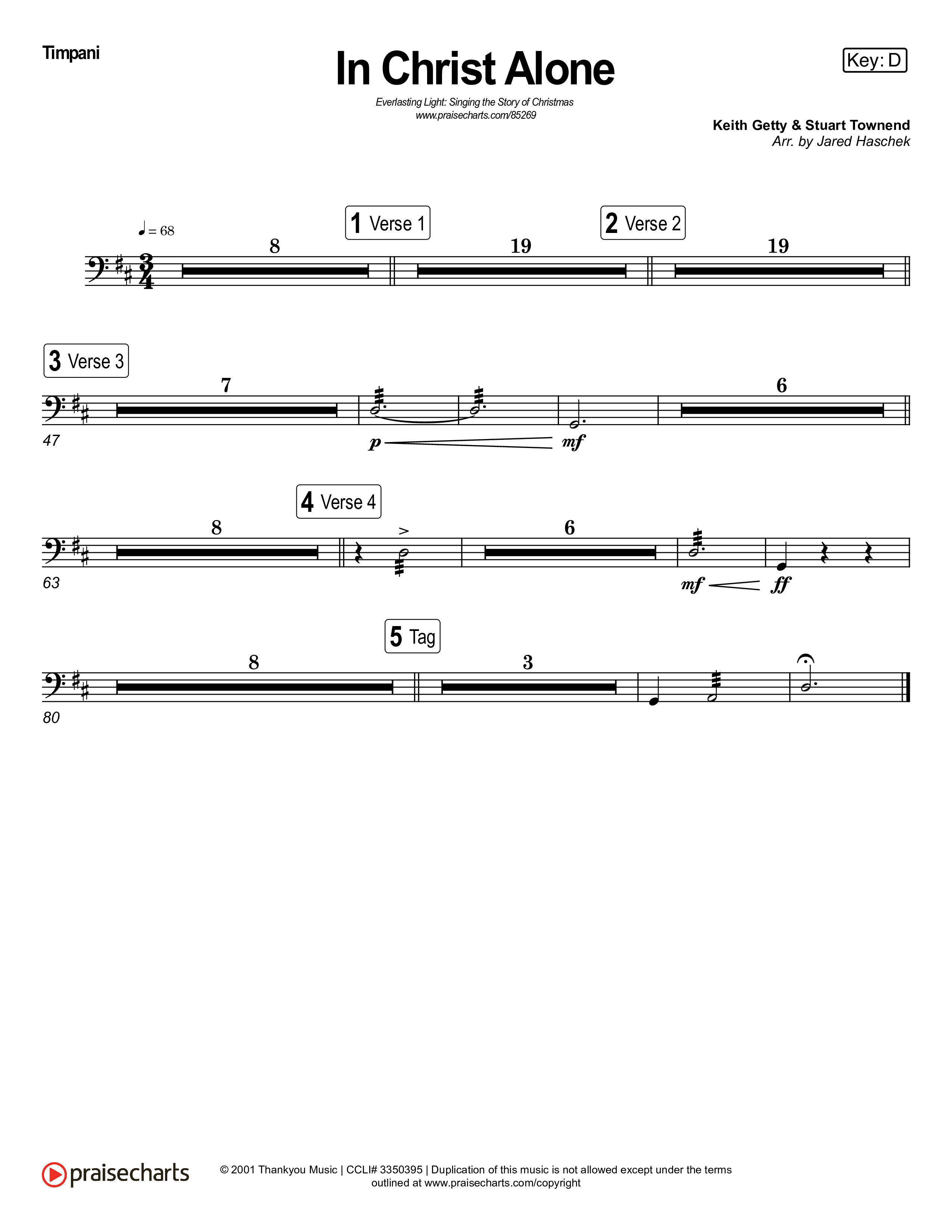 In Christ Alone (Live) Timpani (Museum Of The Bible / Indiana Wesleyan University Choir / Arr. Jared Haschek)