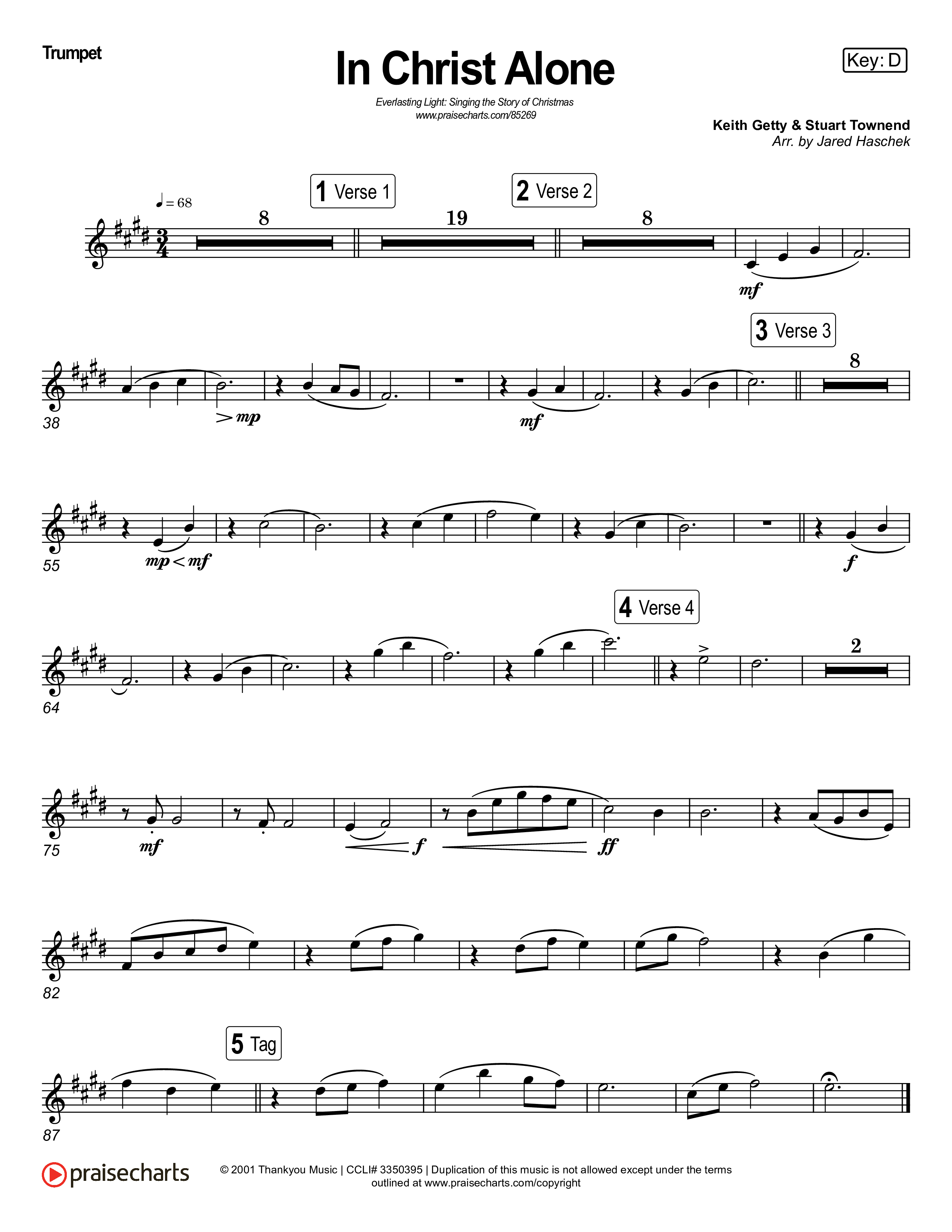 In Christ Alone (Live) Brass Pack (Museum Of The Bible / Indiana Wesleyan University Choir / Arr. Jared Haschek)