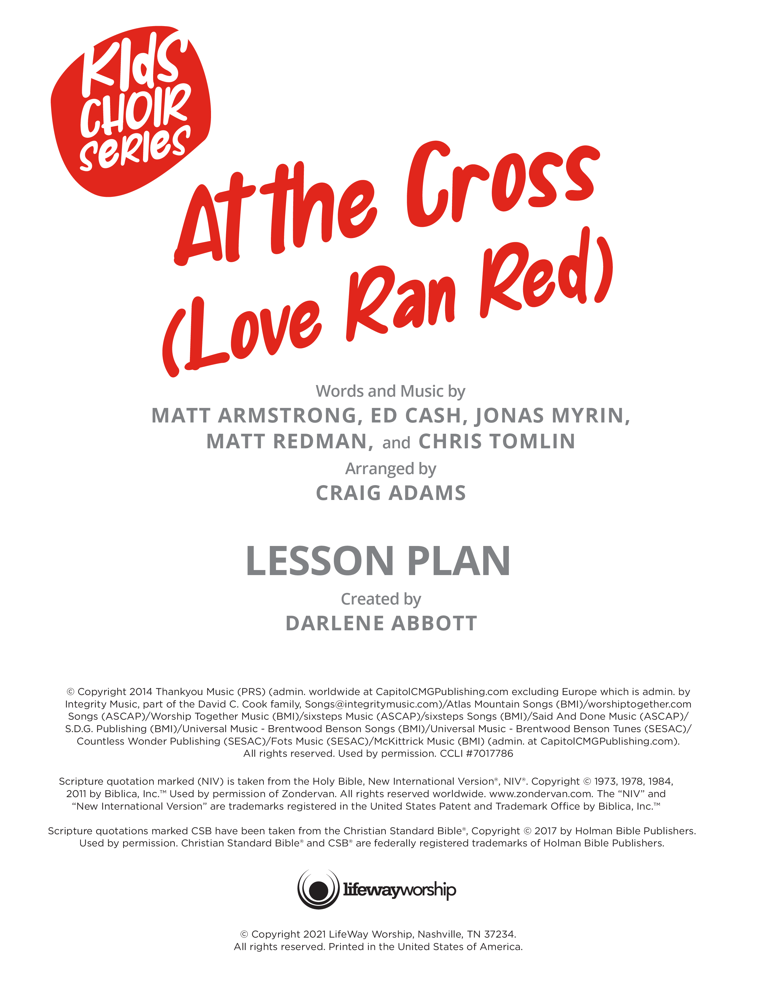 At The Cross (Love Ran Red) (Kids) eBook PDF (Lifeway Choral / Arr. Craig Adams)