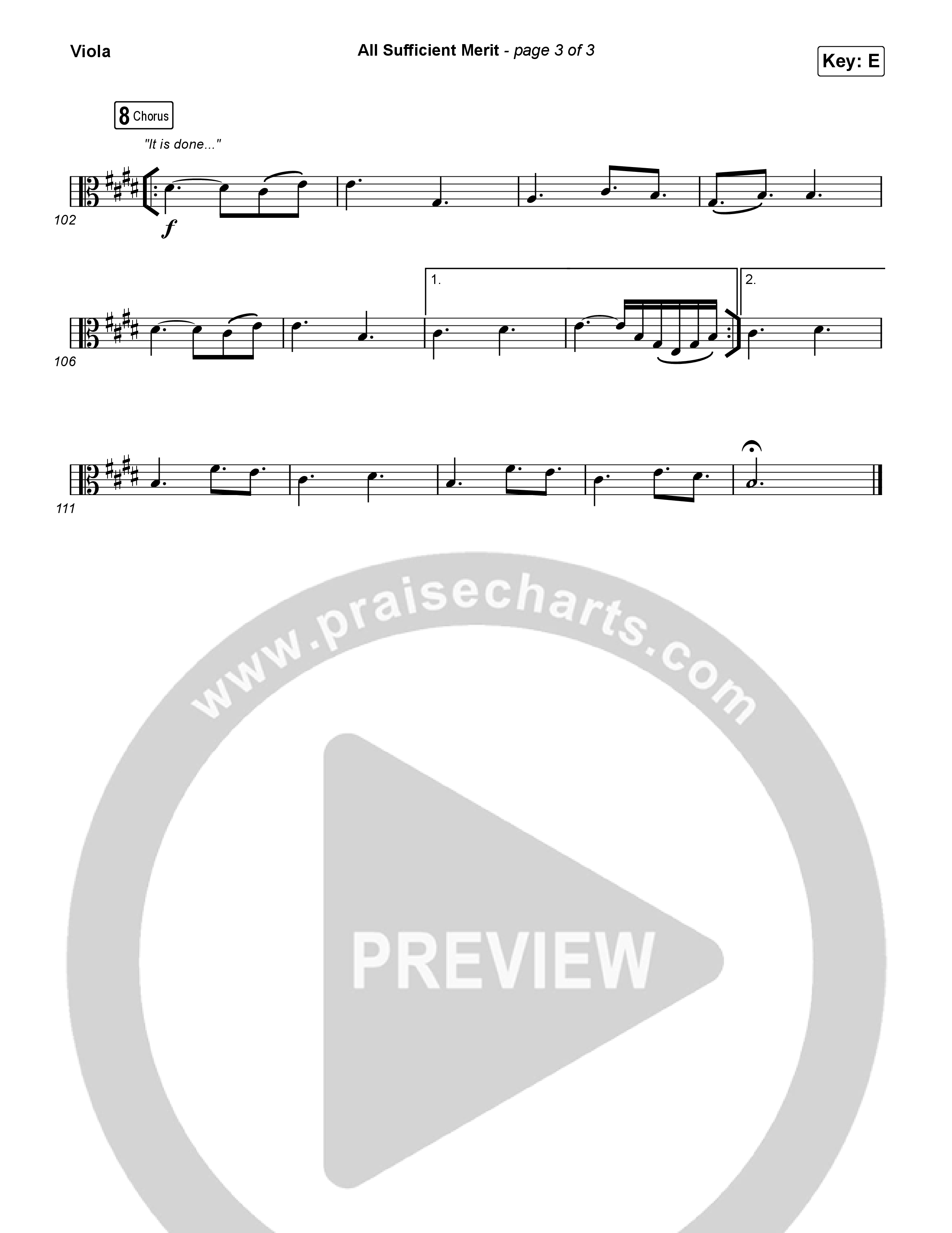 All Sufficient Merit Viola (Shane & Shane)