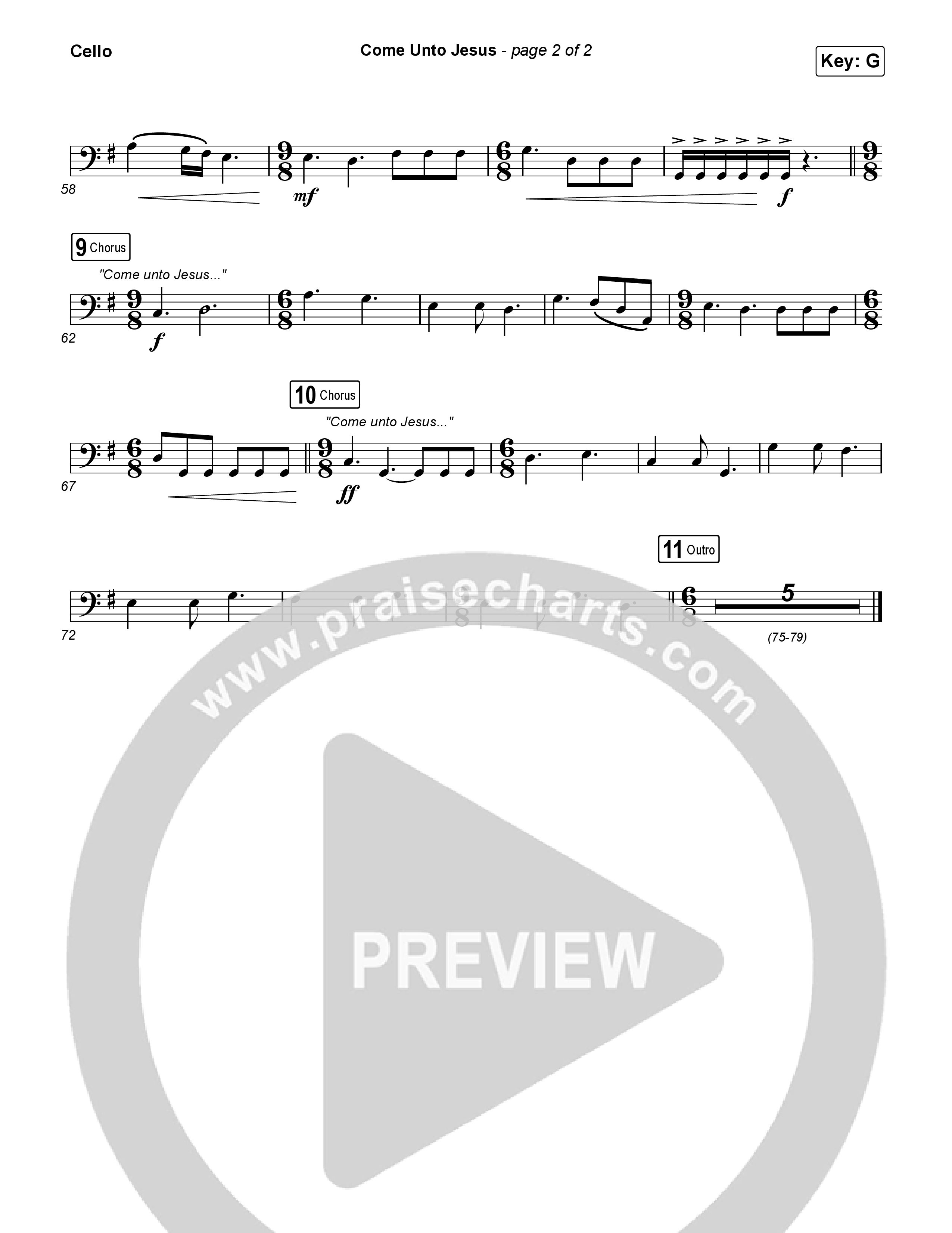 Come Unto Jesus Cello (Shane & Shane)