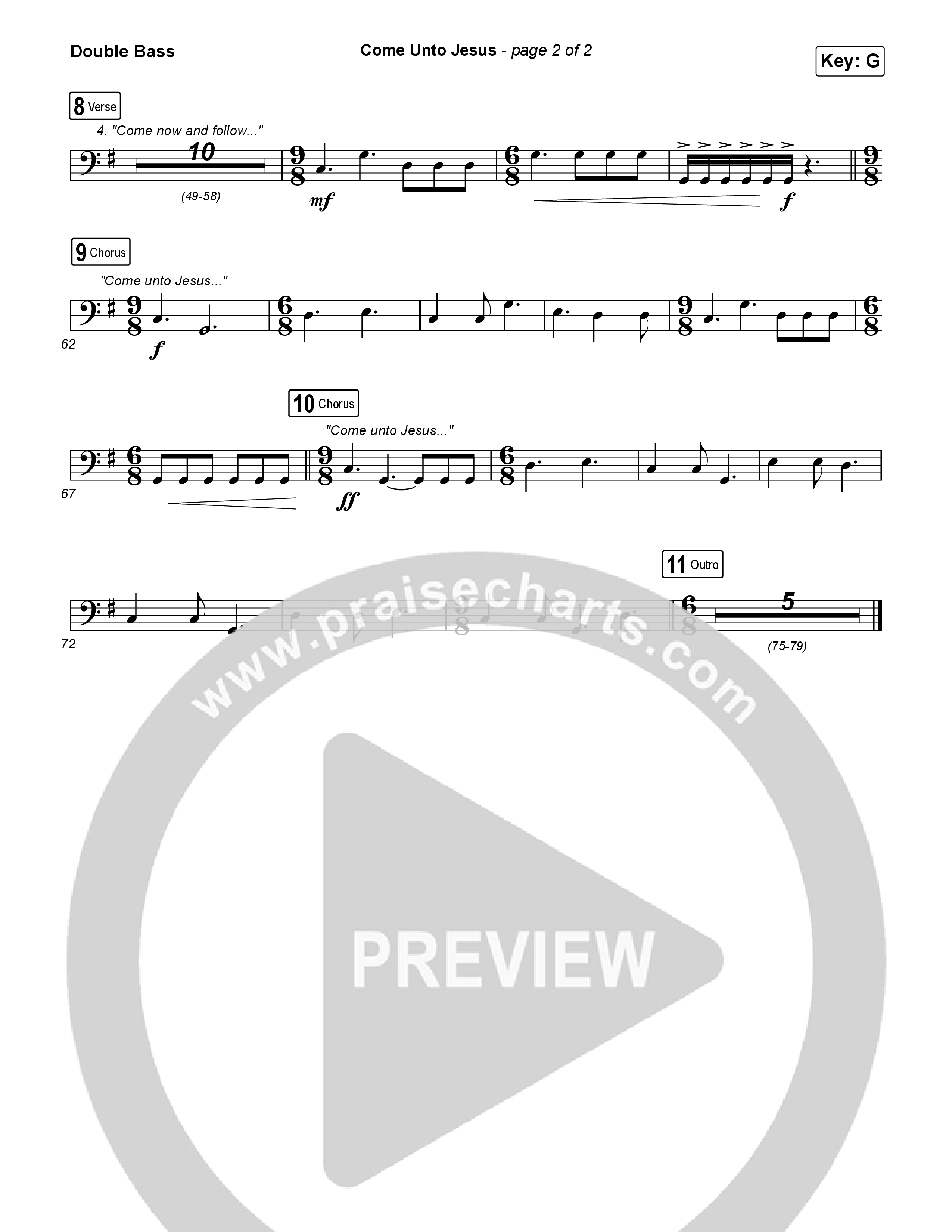 Come Unto Jesus String Bass (Shane & Shane)