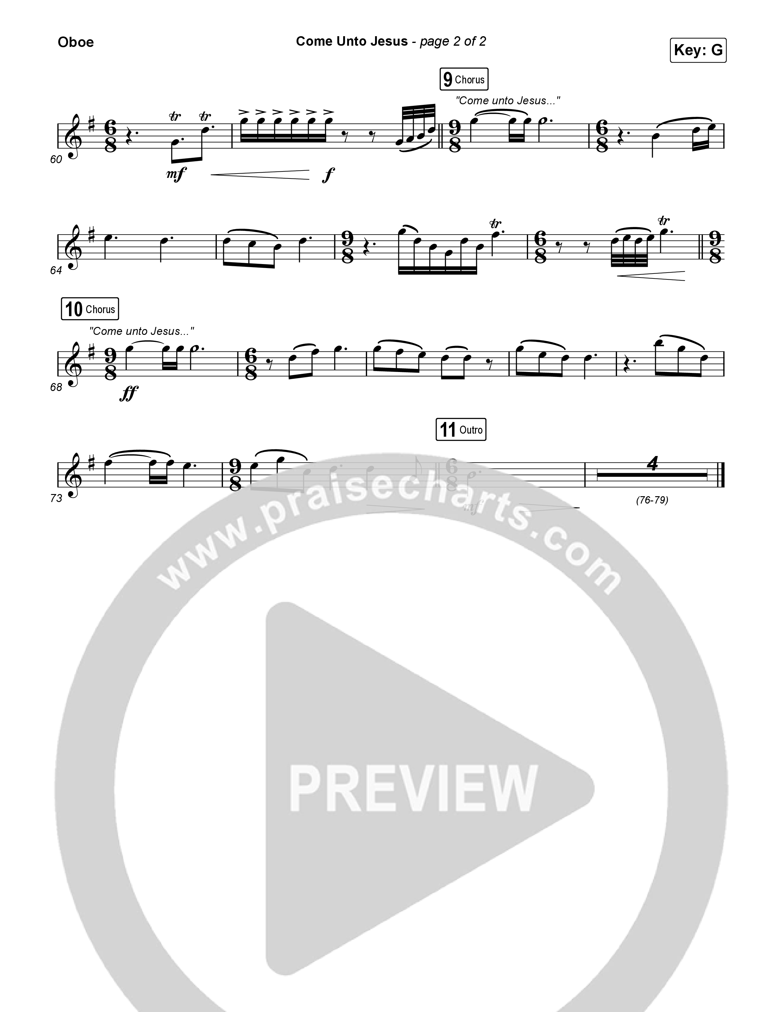 Come Unto Jesus Oboe (Shane & Shane)