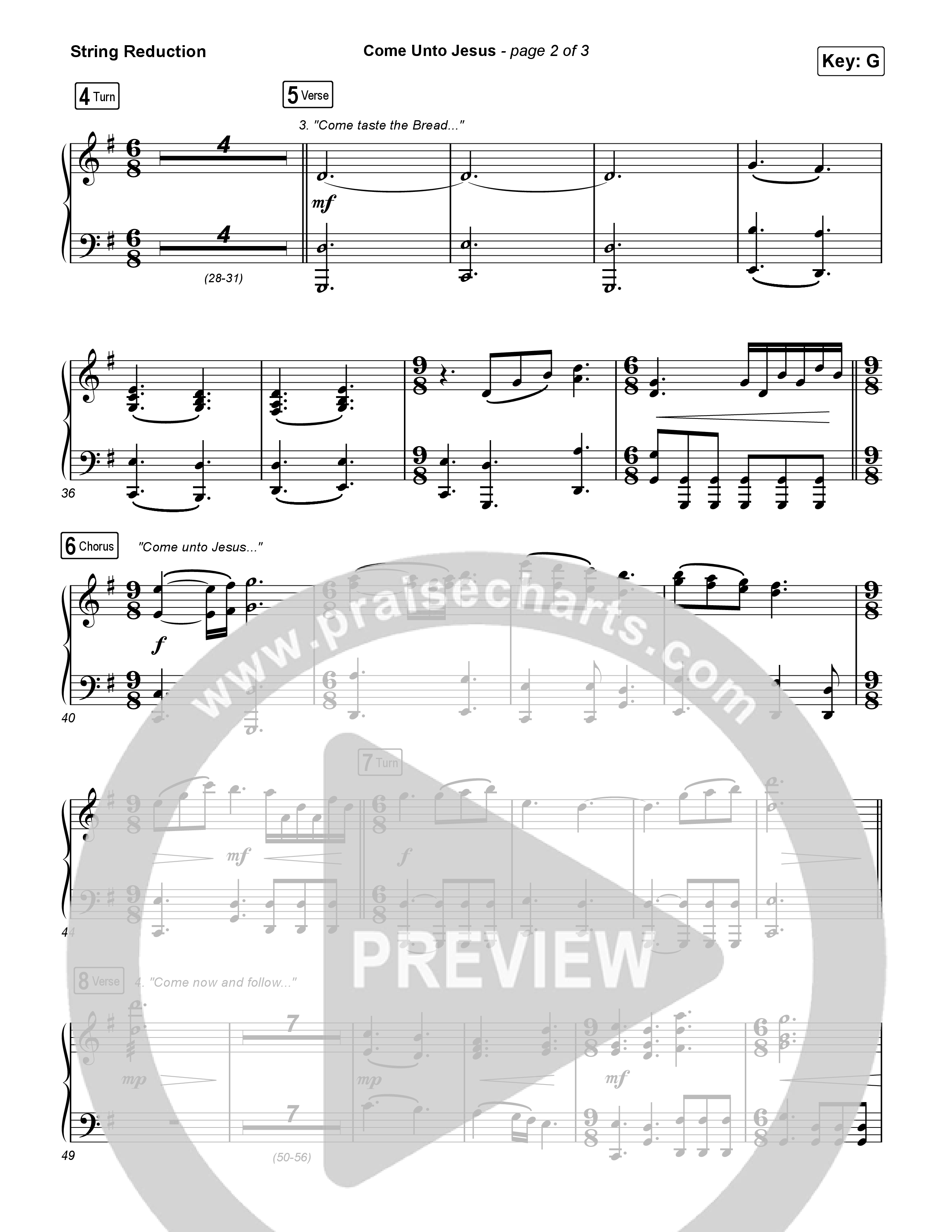 Come Unto Jesus String Reduction (Shane & Shane)