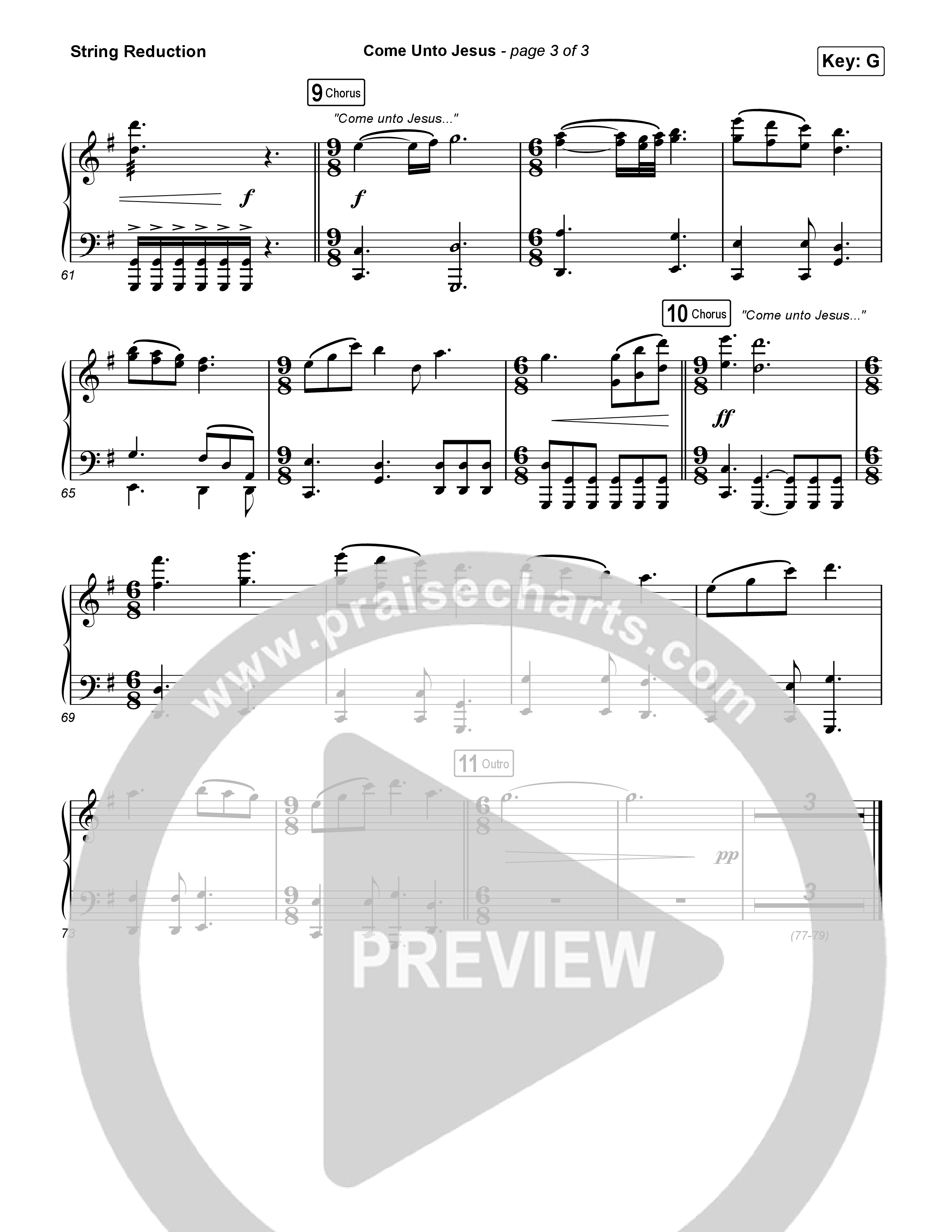 Come Unto Jesus String Reduction (Shane & Shane)