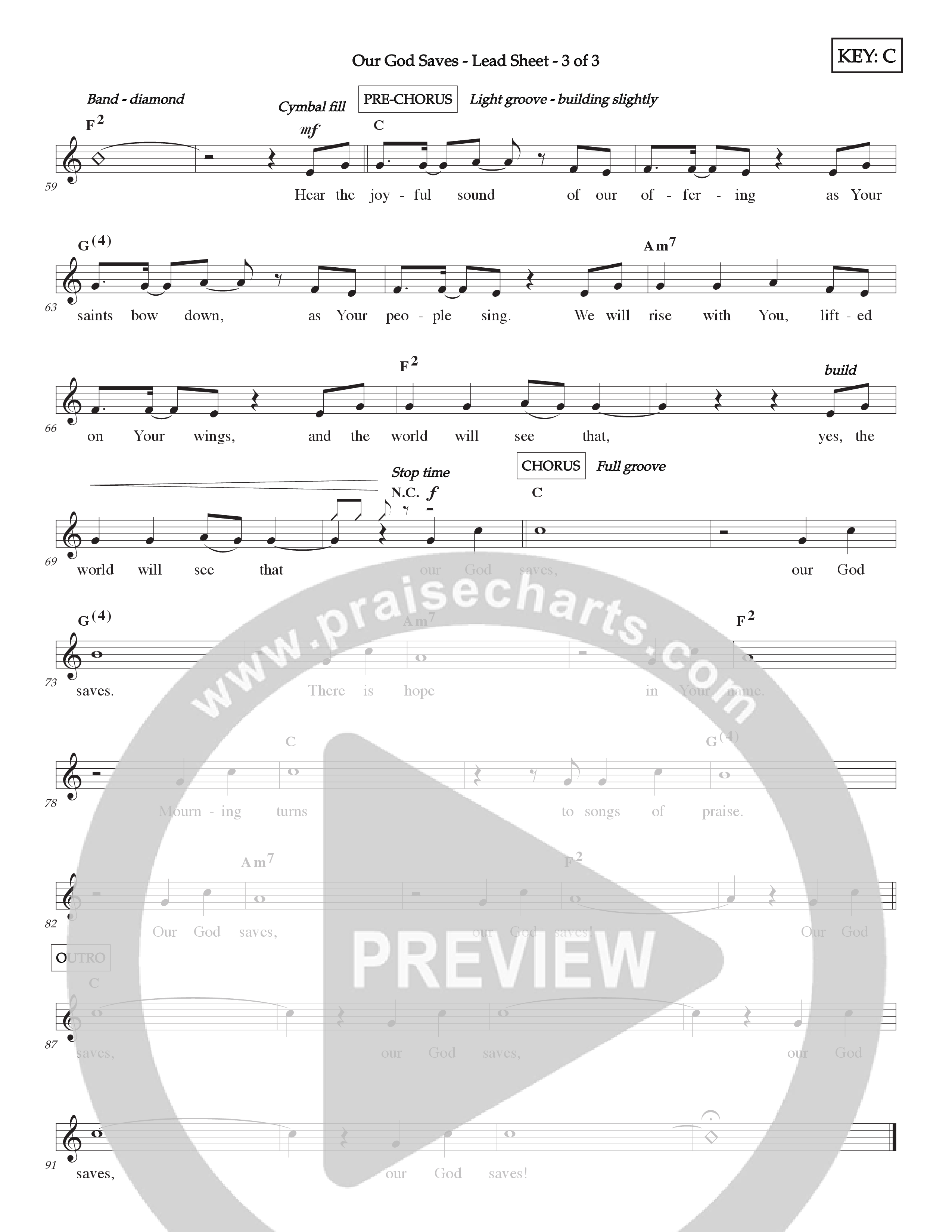 Our God Saves (Kids) Lead Sheet (2-Part) (Lifeway Choral / Arr. Craig Adams)