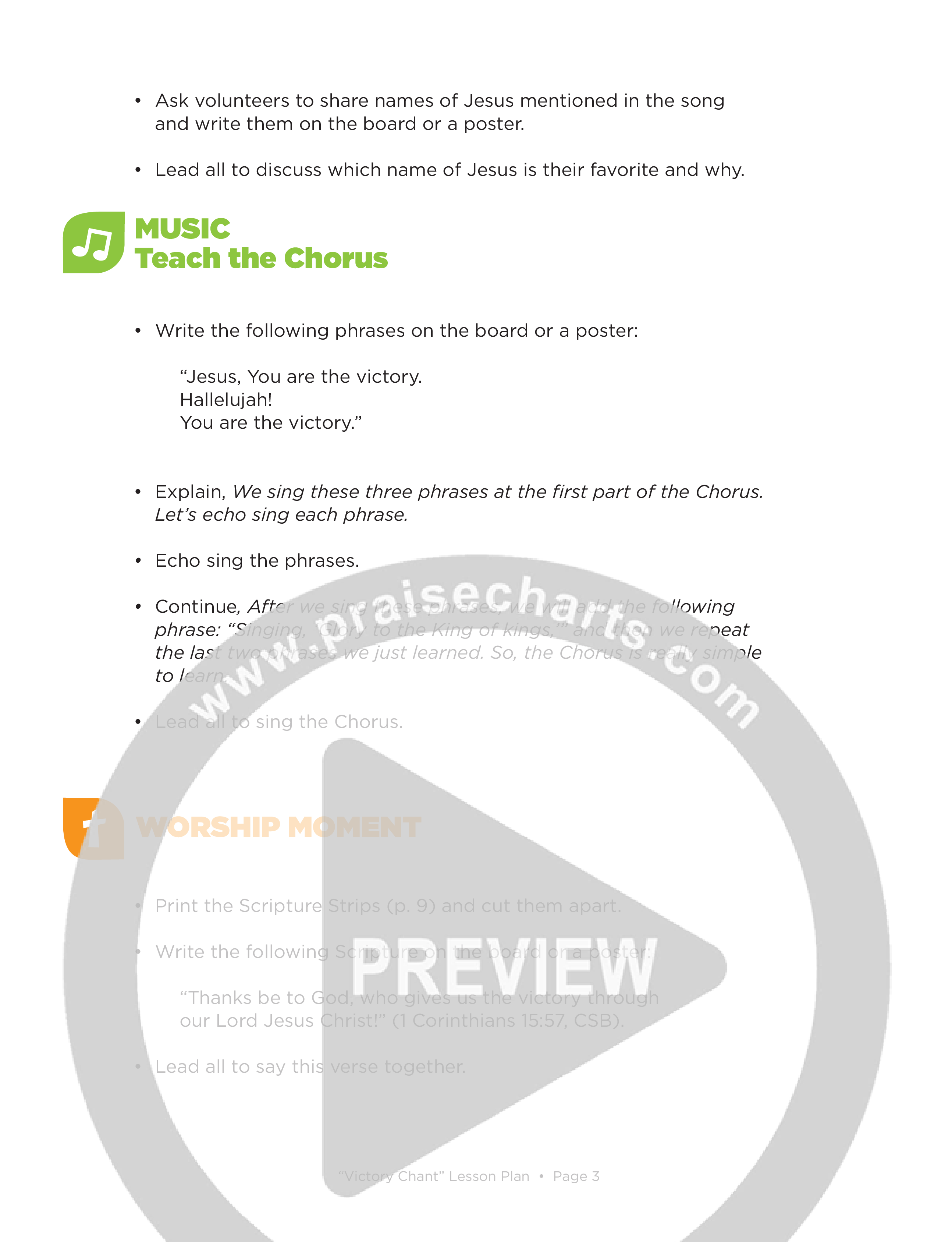 Victory Chant (Kids) eBook PDF (Lifeway Choral / Arr. Amanda Singer)