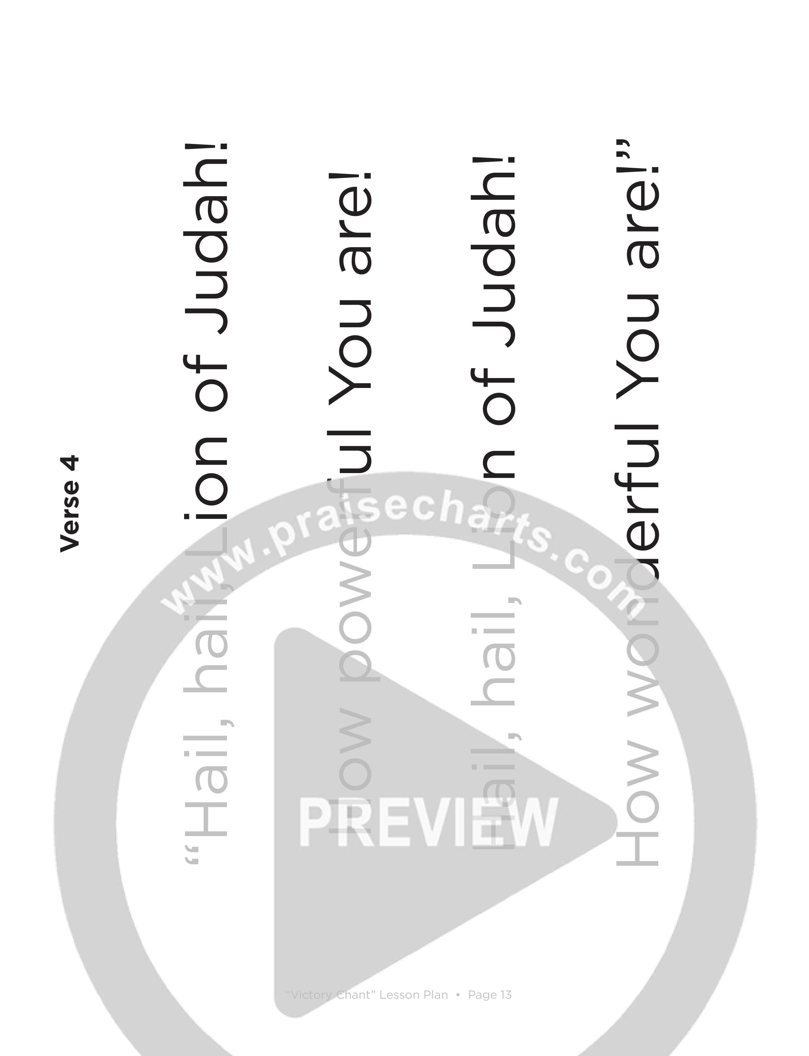 Victory Chant (Kids) Lesson Plan (PDF) (Lifeway Choral / Arr. Amanda Singer)