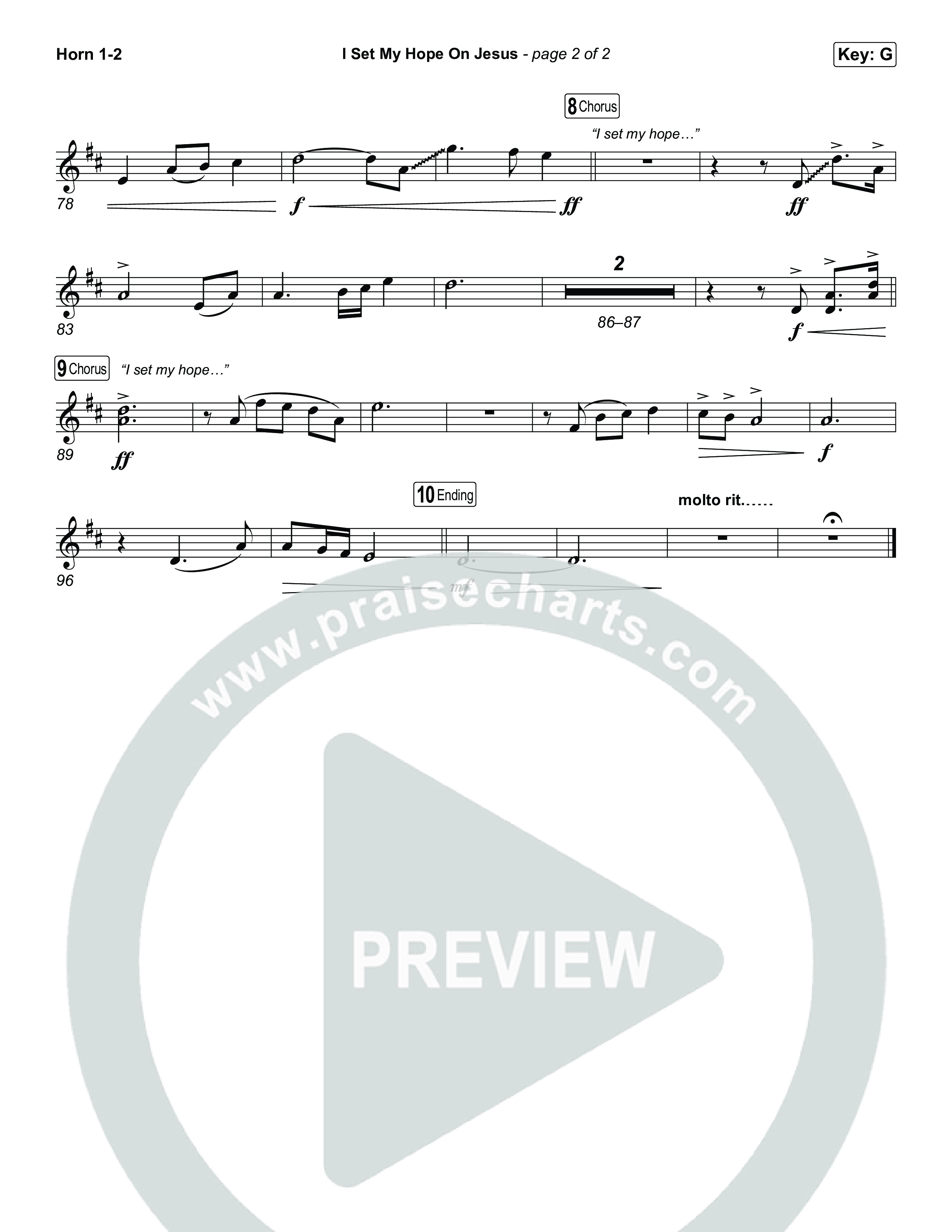 I Set My Hope On Jesus Brass Pack (Shane & Shane)