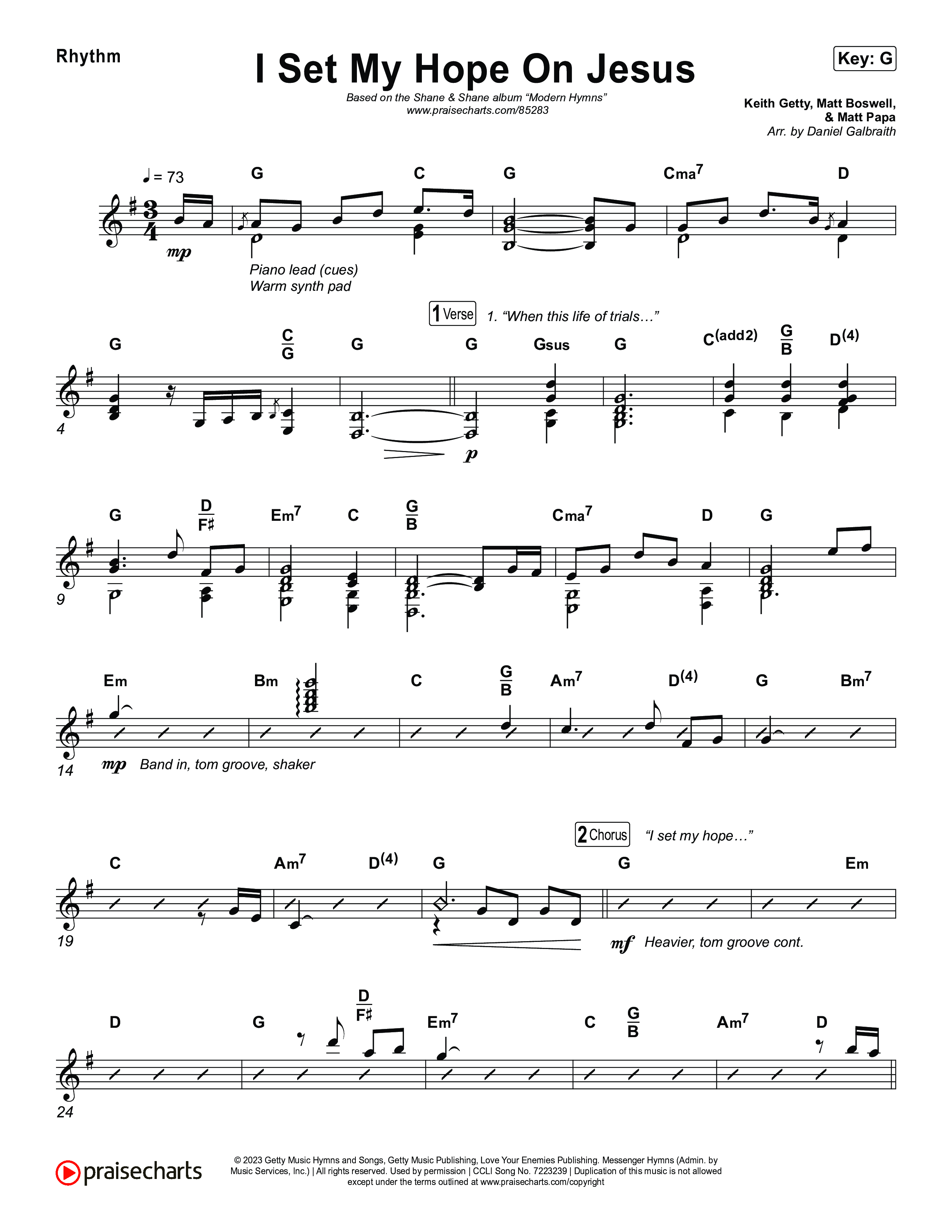 I Set My Hope On Jesus Rhythm Pack (Shane & Shane)