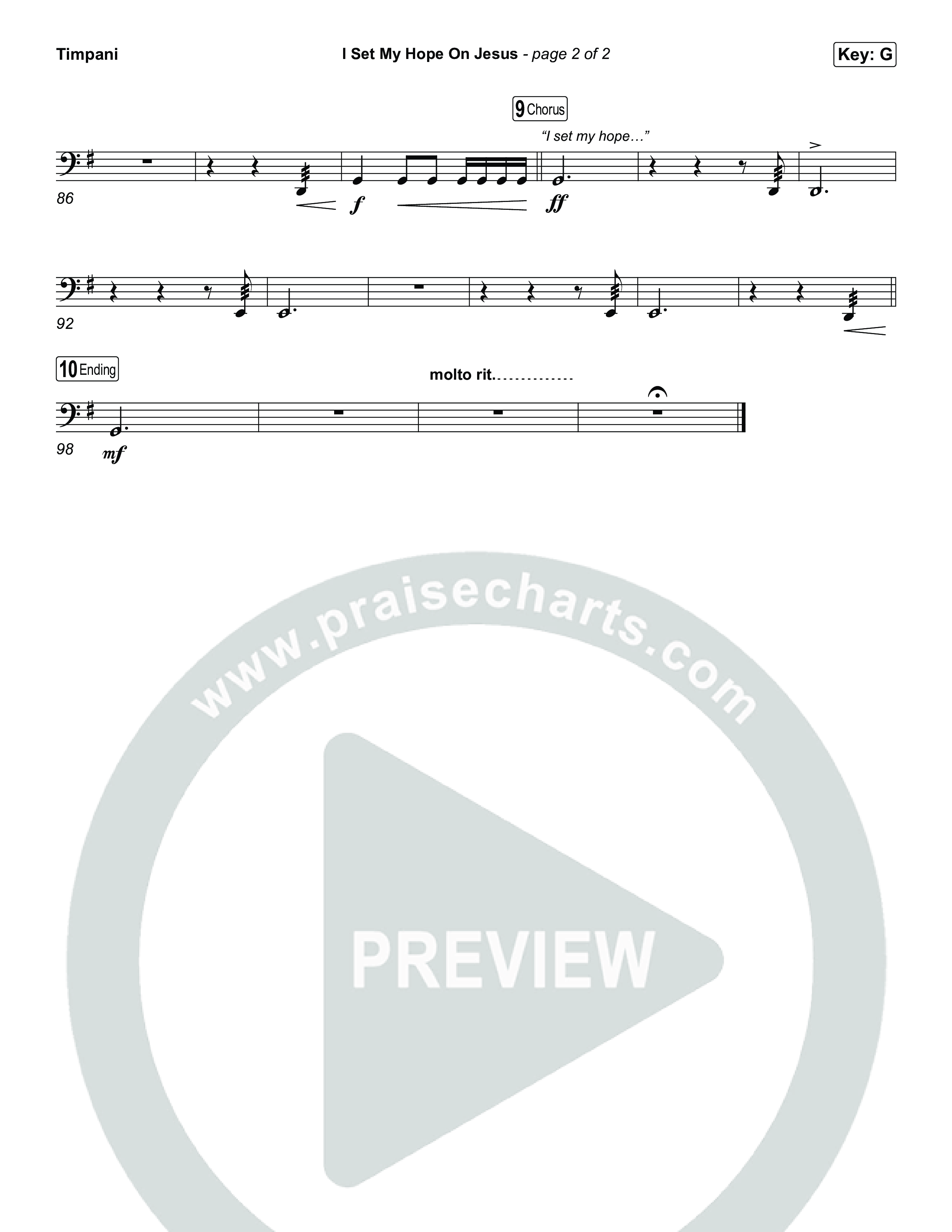 I Set My Hope On Jesus Timpani (Shane & Shane)