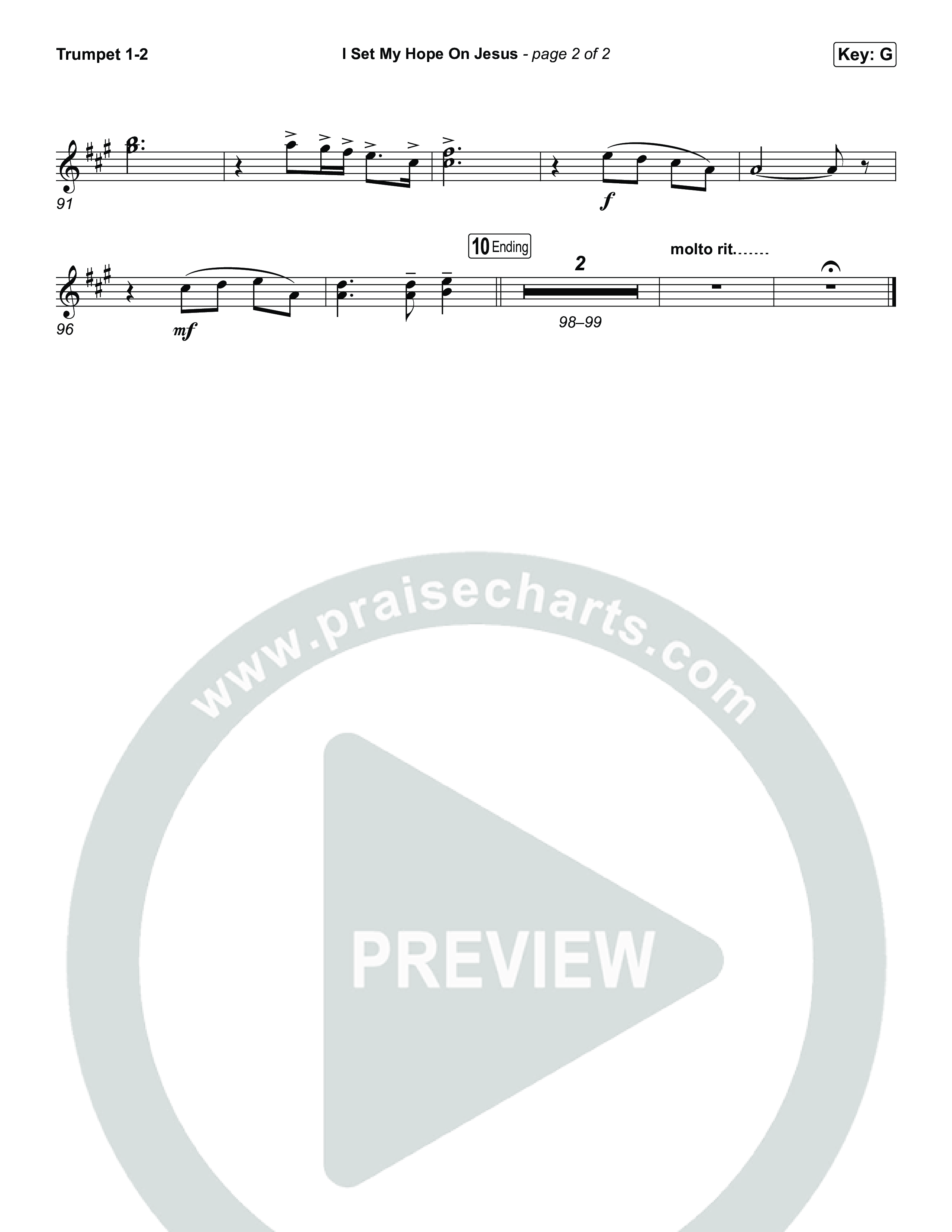 I Set My Hope On Jesus Trumpet 1,2 (Shane & Shane)