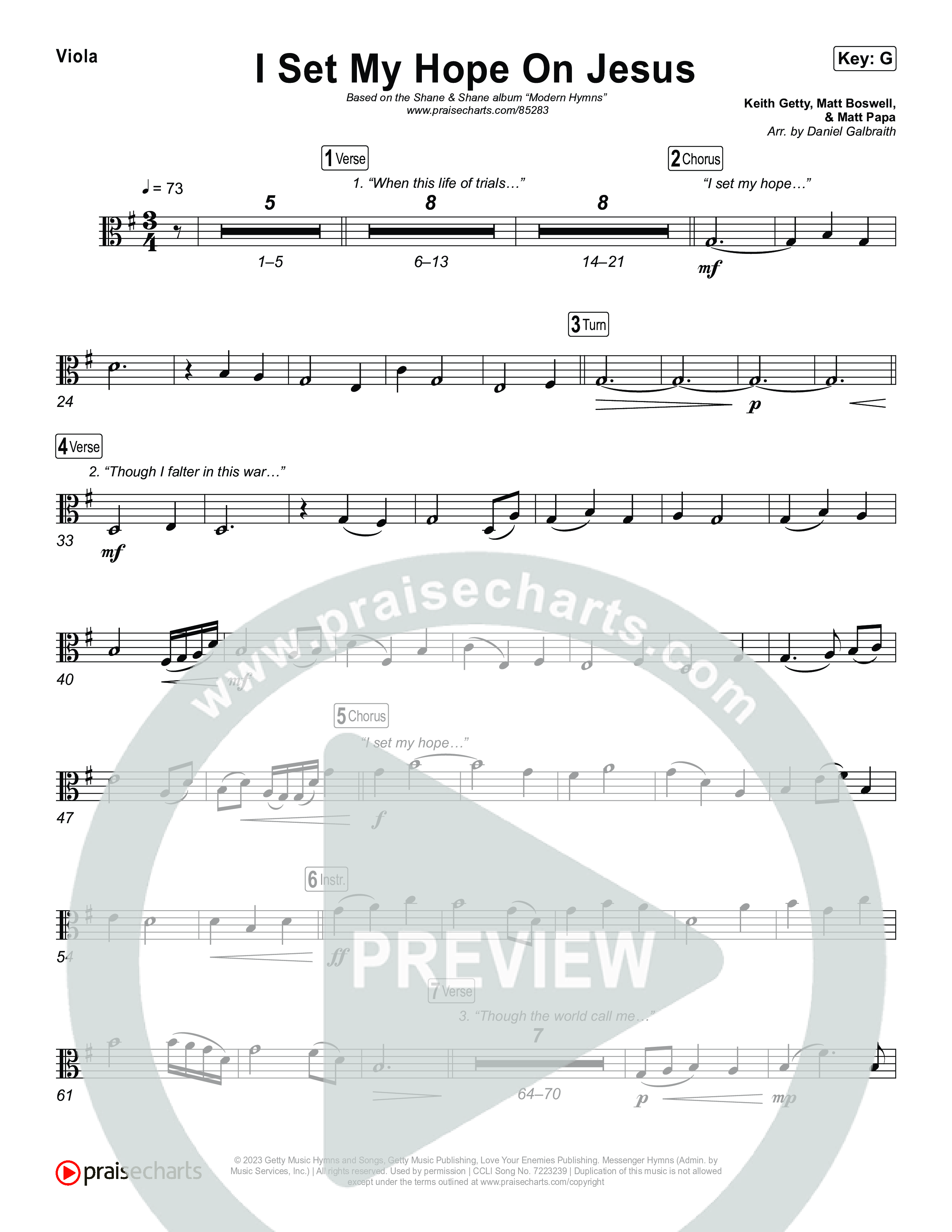 I Set My Hope On Jesus String Pack (Shane & Shane)