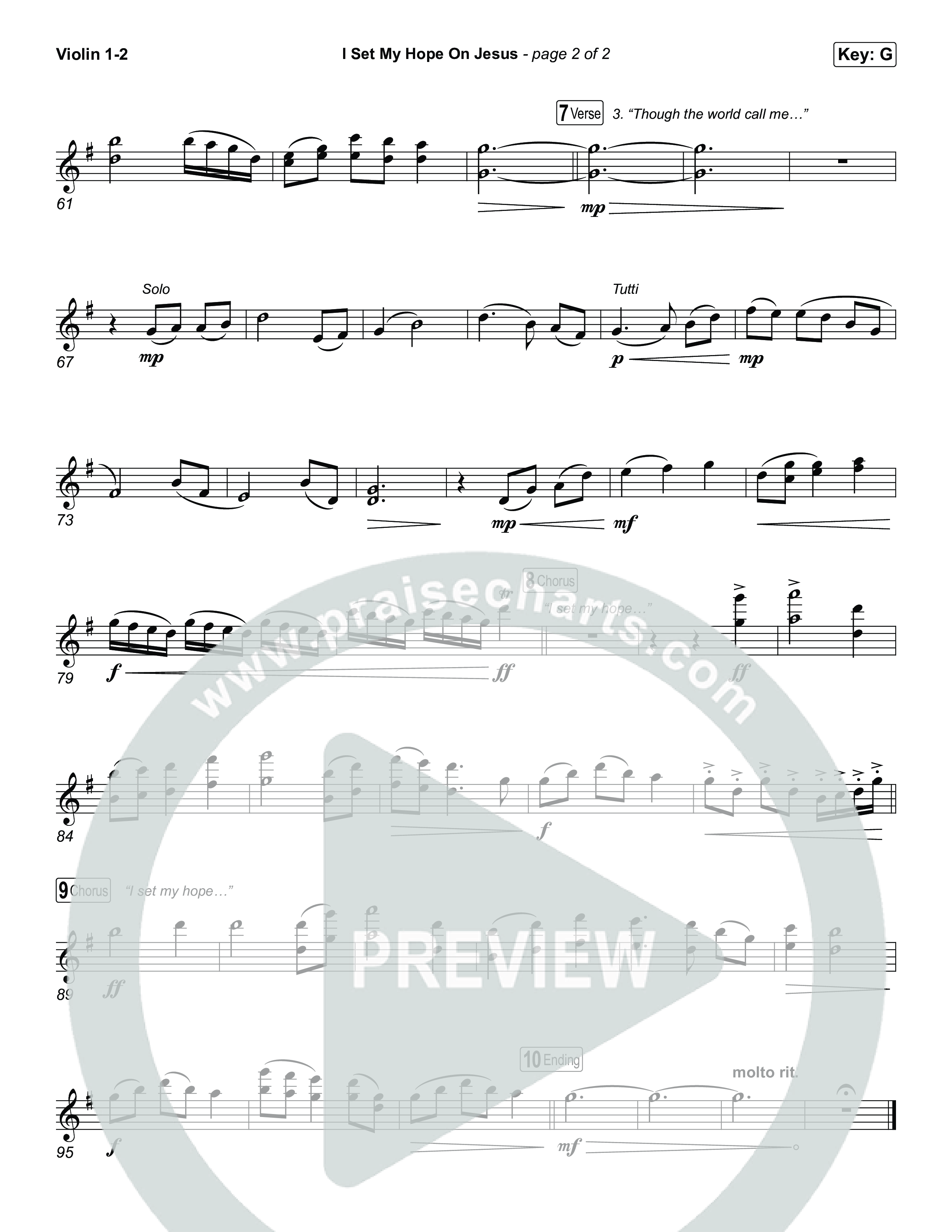 I Set My Hope On Jesus String Pack (Shane & Shane)